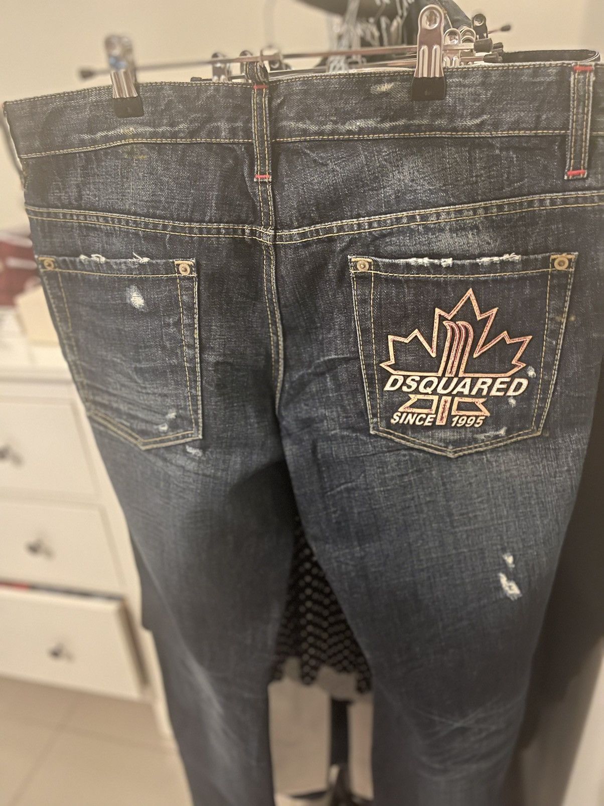 image of Dsquared2 Dsquared Maple Leaf Jeans Size 50 Sold Out Cool Guy Fit in Blue, Men's