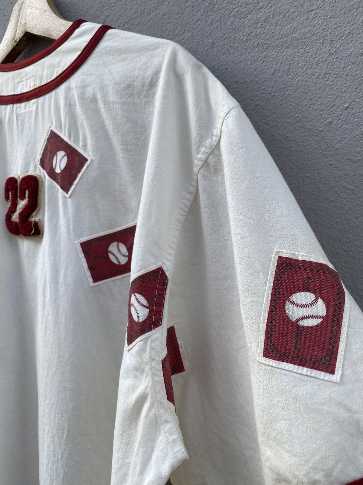 Japanese Brand 💥RARE💥 Vintage 90s KARL HELMUT Patches Baseball XL Shirt Size US XL / EU 56 / 4 - 14 Thumbnail