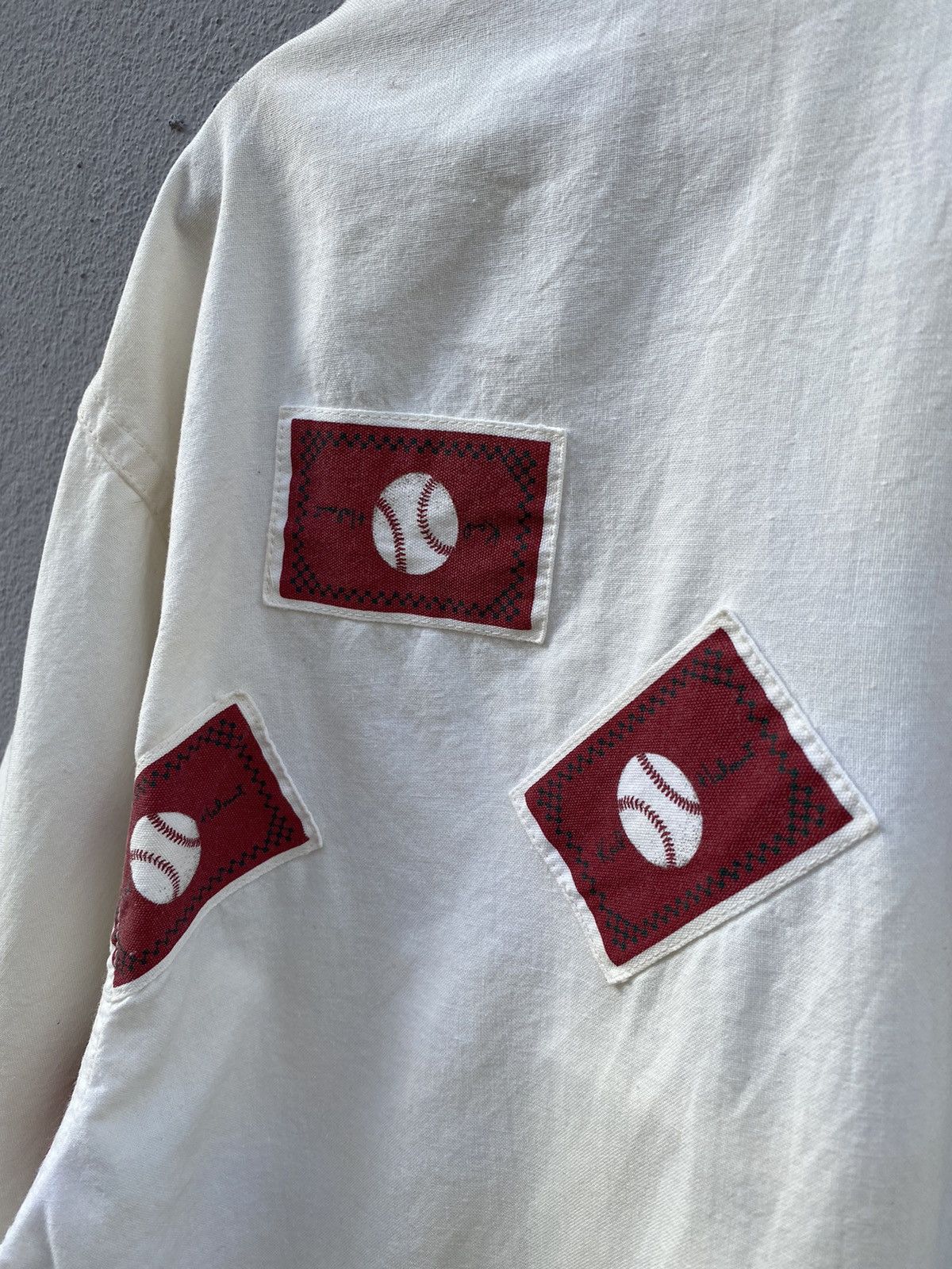 Japanese Brand 💥RARE💥 Vintage 90s KARL HELMUT Patches Baseball XL Shirt Size US XL / EU 56 / 4 - 15 Thumbnail