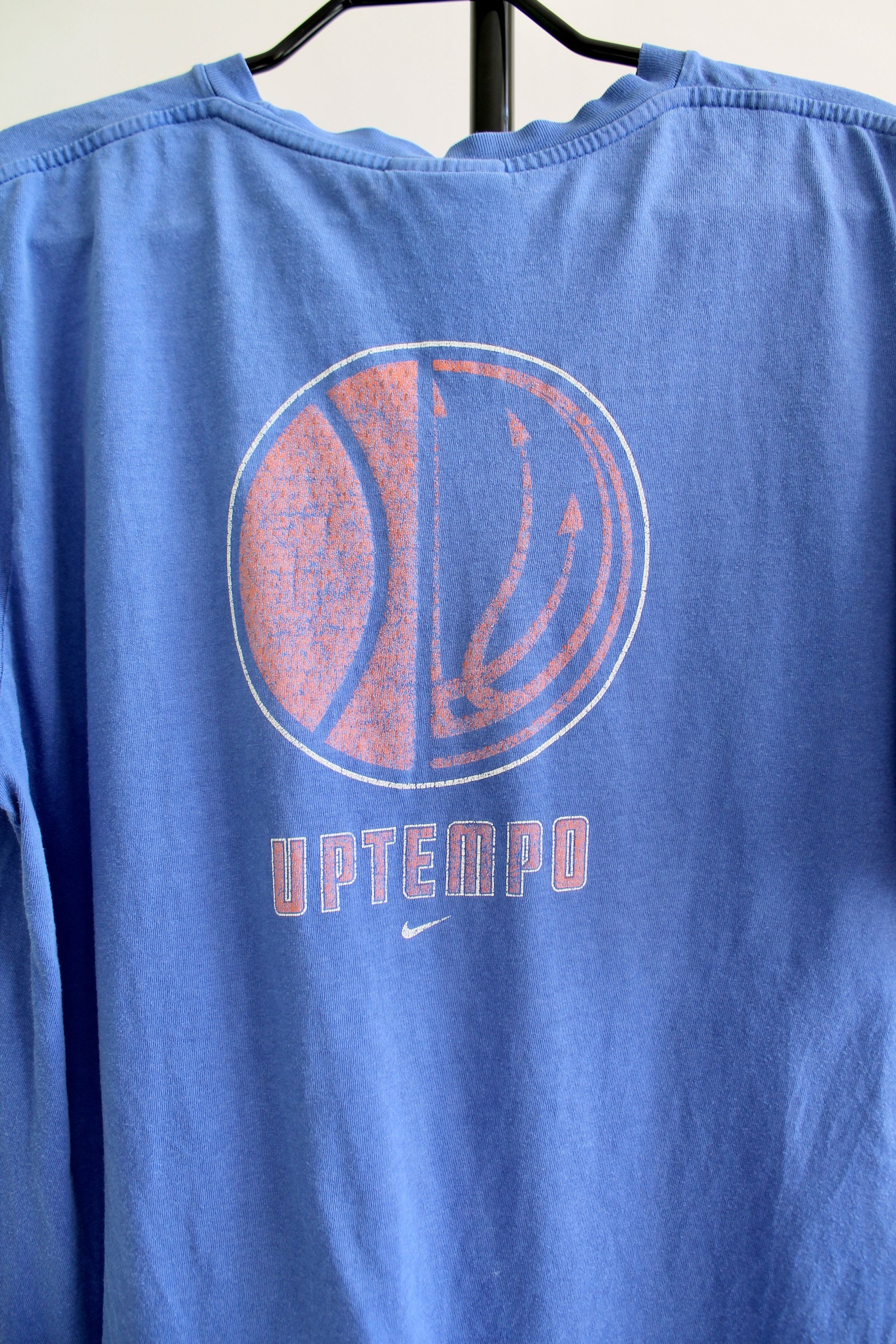 Nike NIKE UPTEMPO vintage t shirt tee Swoosh Center Logo blue Y2K Size US S / EU 44-46 / 1 - 6 Thumbnail