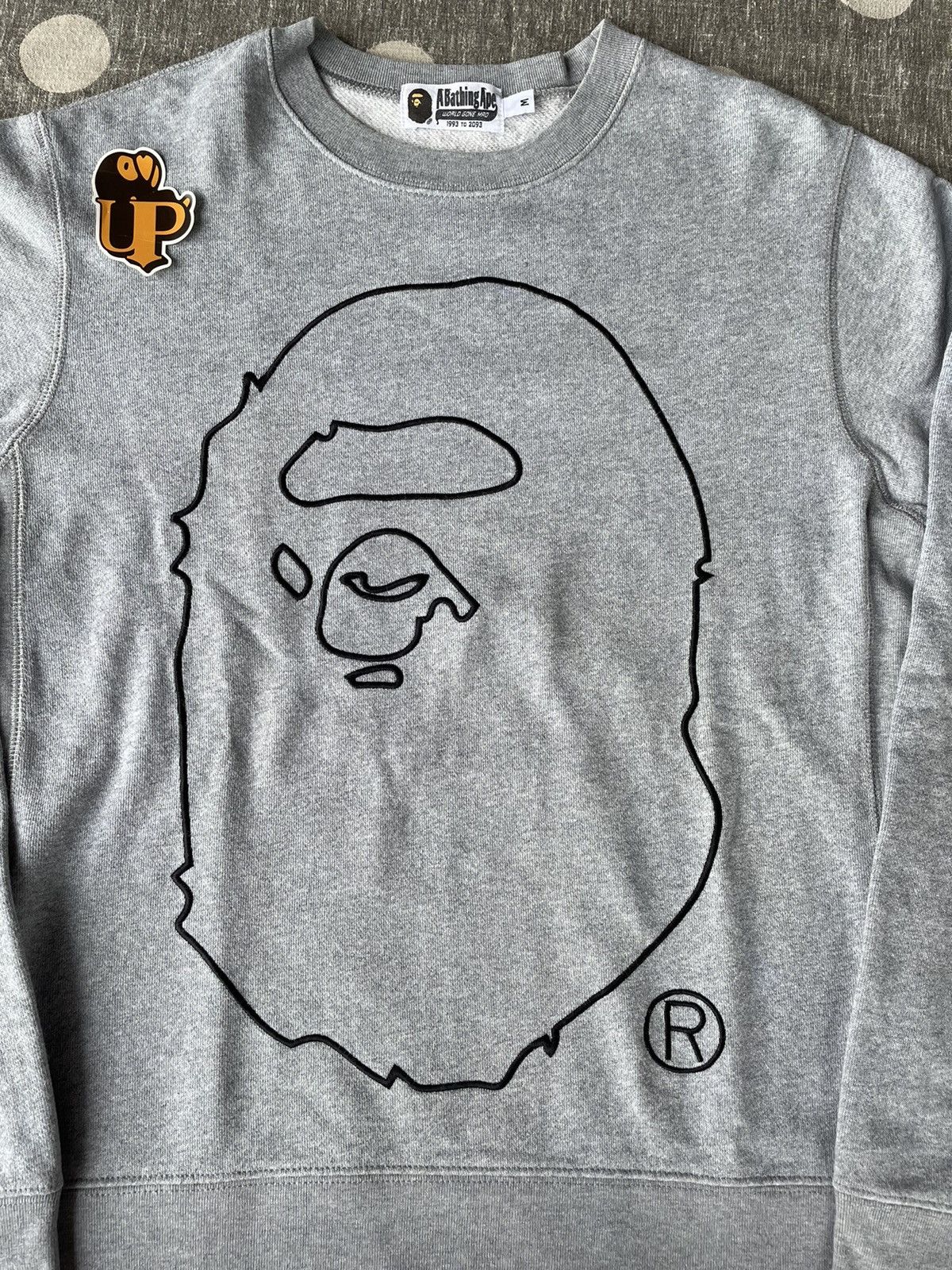 Bape Bape Embroidered Ape Head Logo Crewneck Size US M / EU 48-50 / 2 - 3 Thumbnail