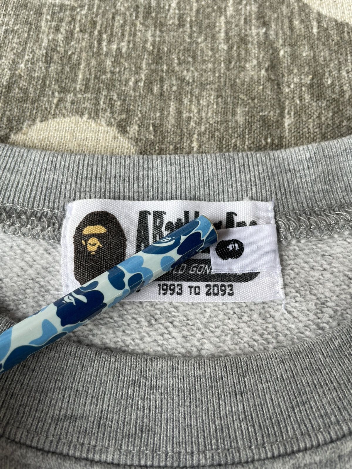 Bape Bape Embroidered Ape Head Logo Crewneck Size US M / EU 48-50 / 2 - 8 Thumbnail