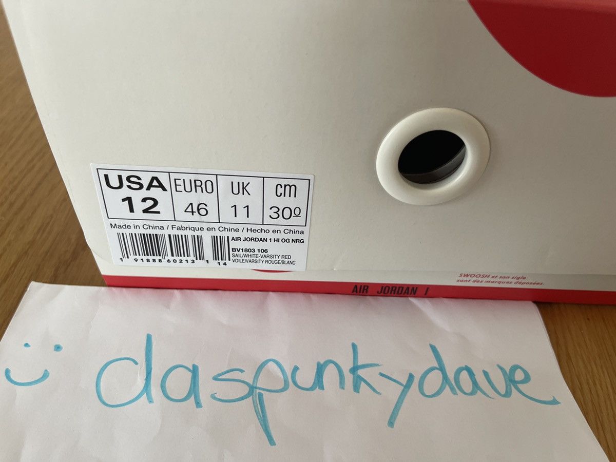 Jordan Brand Nike Air Jordan Hi OG NRG (Nigel Sylvester) Size US 12 / EU 45 - 7 Thumbnail