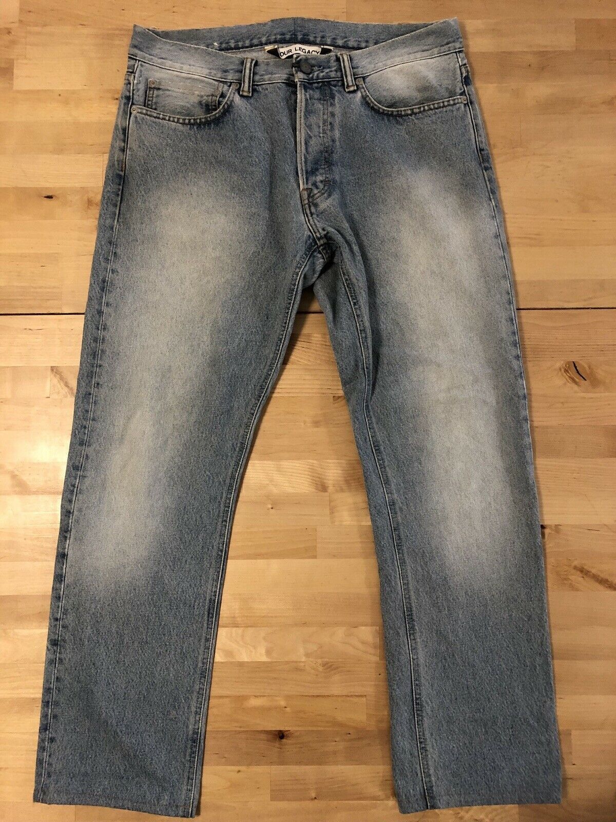 Our Legacy First Cut Jeans - Light Vintage Wash Blue Size US 32 / EU 48 - 1 Thumbnail
