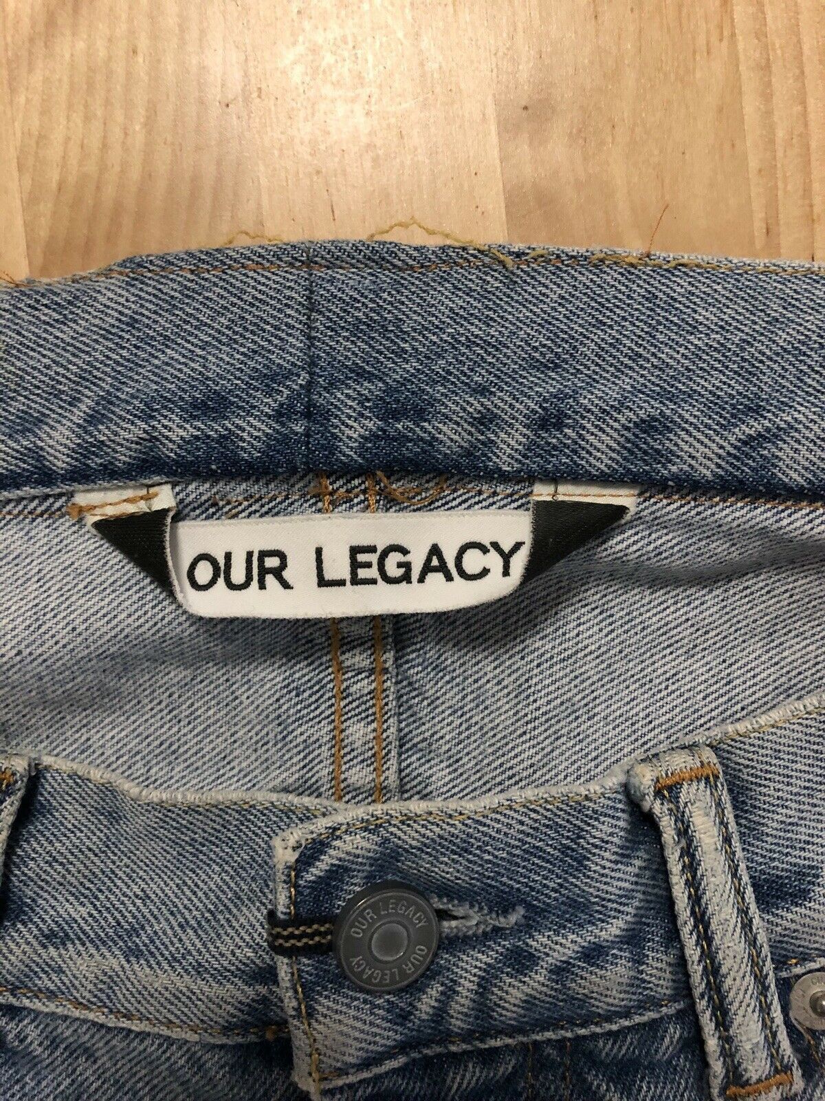 Our Legacy First Cut Jeans - Light Vintage Wash Blue Size US 32 / EU 48 - 3 Thumbnail