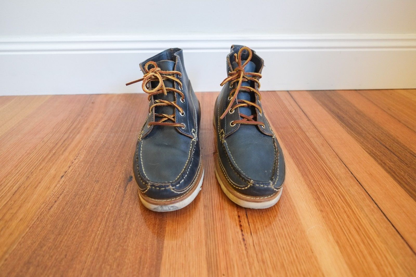 Oak Street Bootmakers Camp Boot - Navy Horween Chromexcel (RARE SOLD OUT) Size US 10 / EU 43 - 5 Thumbnail