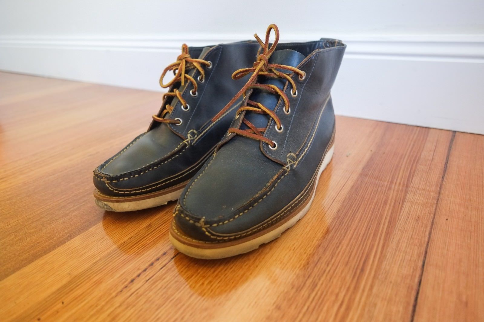 Oak Street Bootmakers Camp Boot - Navy Horween Chromexcel (RARE SOLD OUT) Size US 10 / EU 43 - 2 Thumbnail
