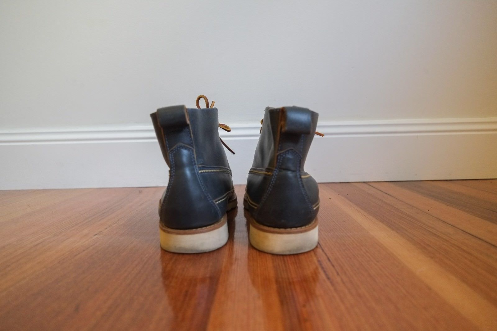 Oak Street Bootmakers Camp Boot - Navy Horween Chromexcel (RARE SOLD OUT) Size US 10 / EU 43 - 4 Thumbnail