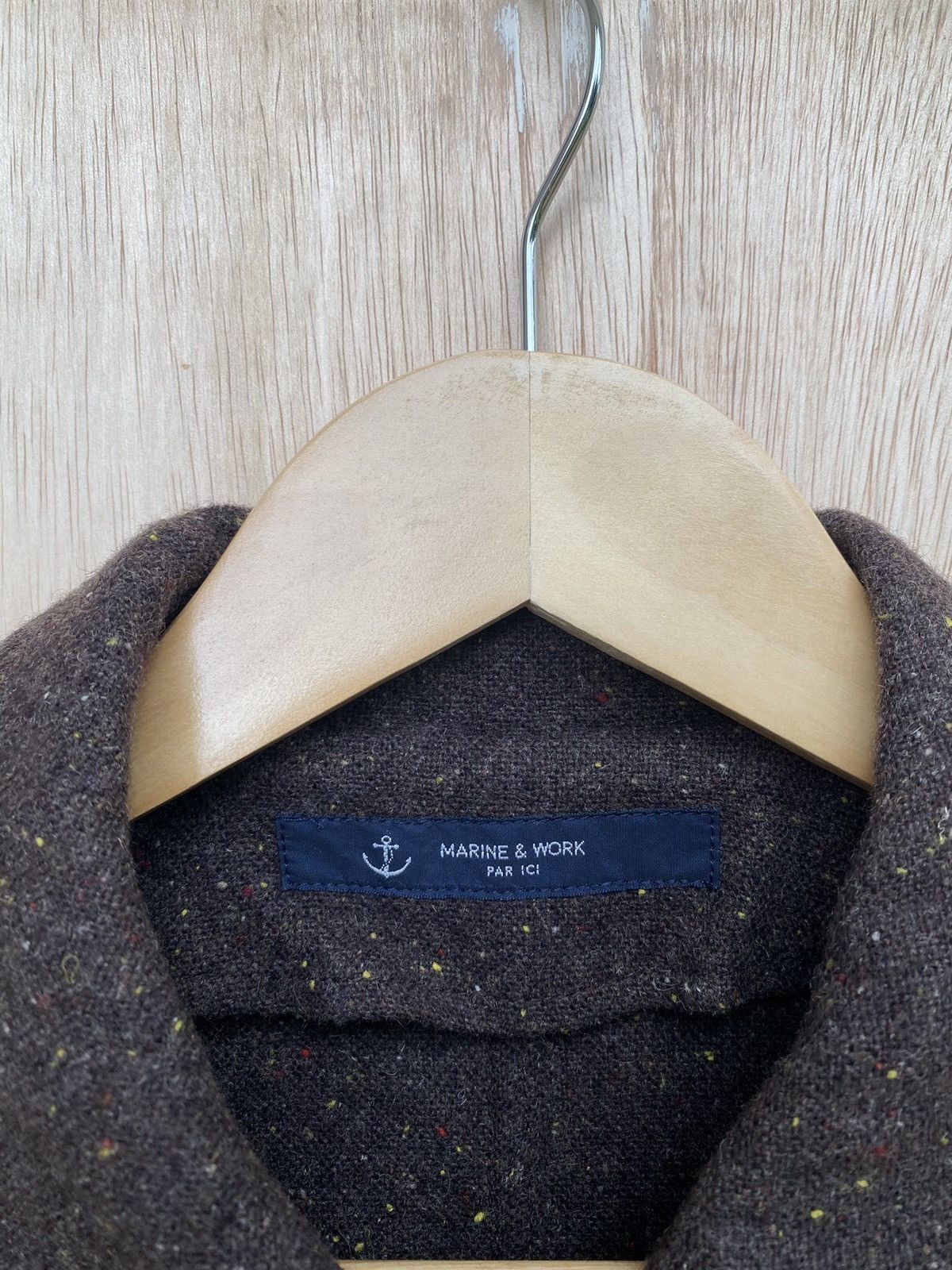 Japanese Brand 🔥VINTAGE MARINE & WORK PAR ICI WOOL BUTTON CHORE JACKET Size US S / EU 44-46 / 1 - 7 Thumbnail