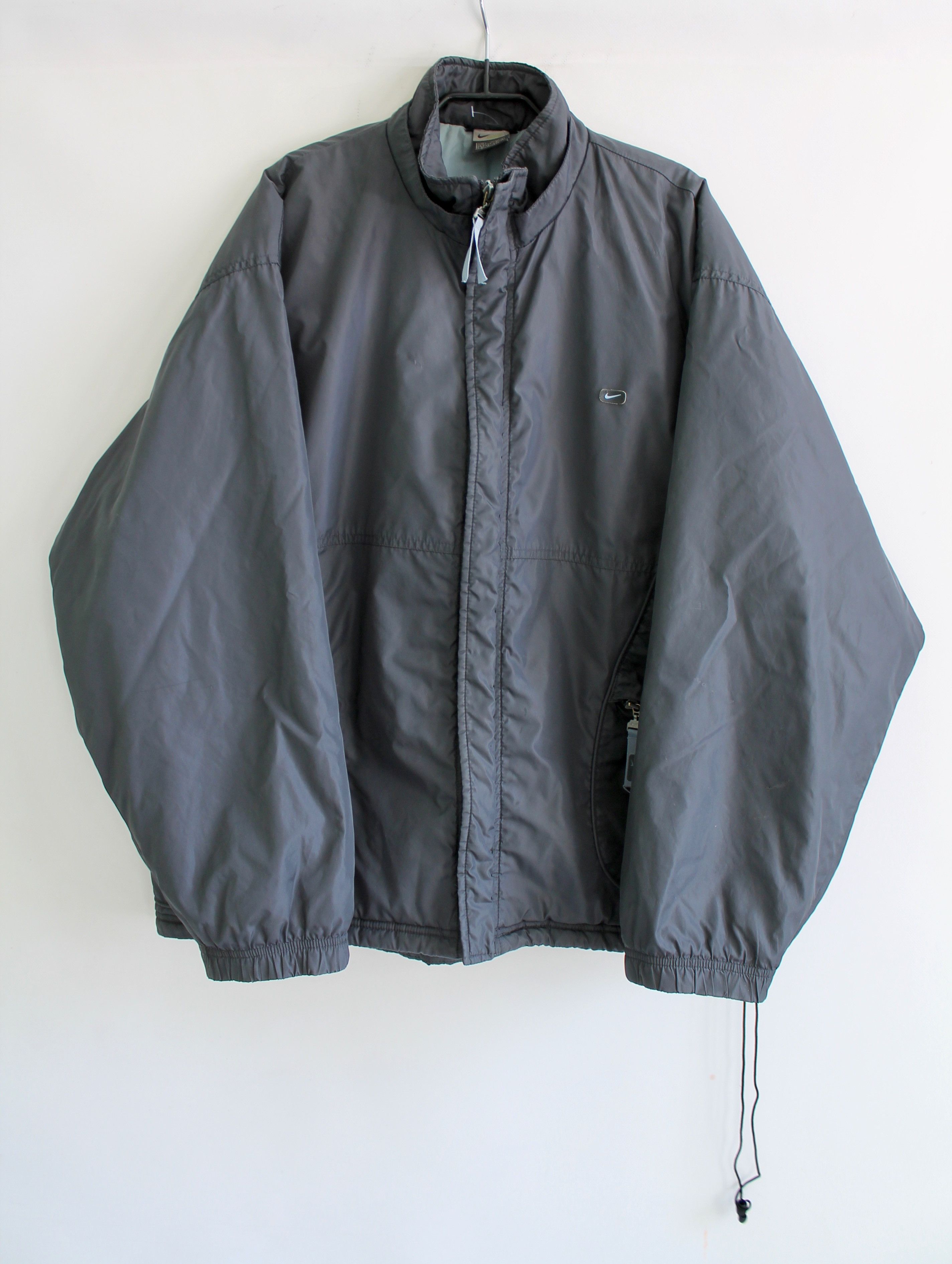 Nike 90's Nike vintage swoosh padded jacket gray y2k Size US L / EU 52-54 / 3 - 9 Thumbnail