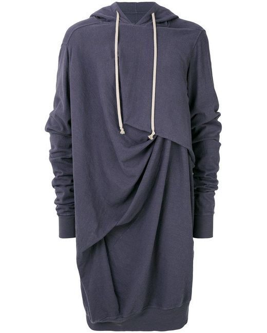 Rick Owens Drkshdw Oversize draped cotton hoodie Size US L / EU 52-54 / 3 - 1 Thumbnail