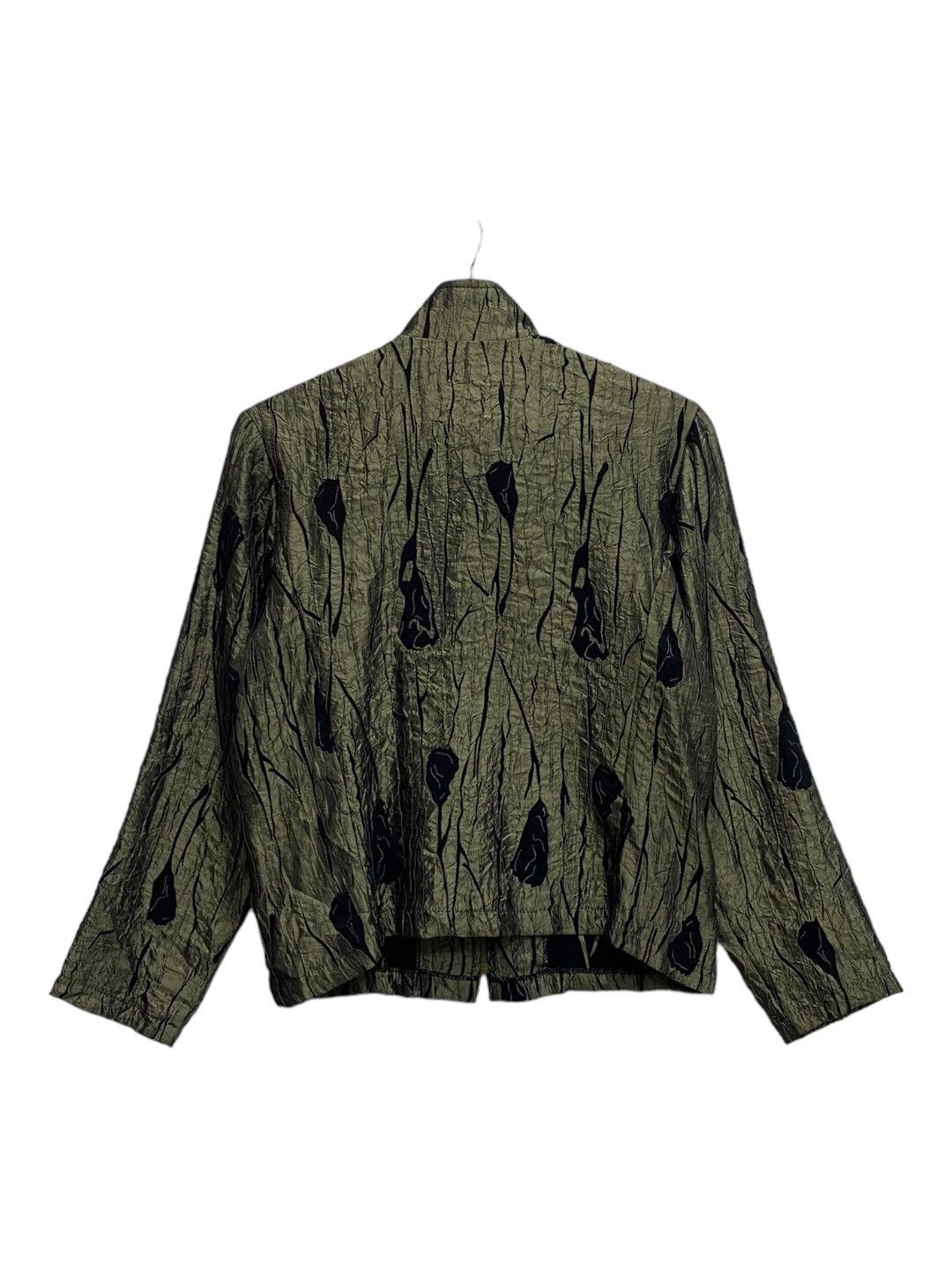 Designer SENSUOUS PLEATED DESIGN ZIPPER JACKET Size US S / EU 44-46 / 1 - 2 Thumbnail