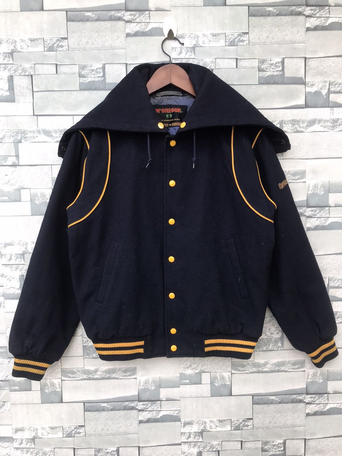 Japanese Brand Vintage Mcgregor Hooded Varsity Jacket Size US M / EU 48-50 / 2 - 2 Thumbnail