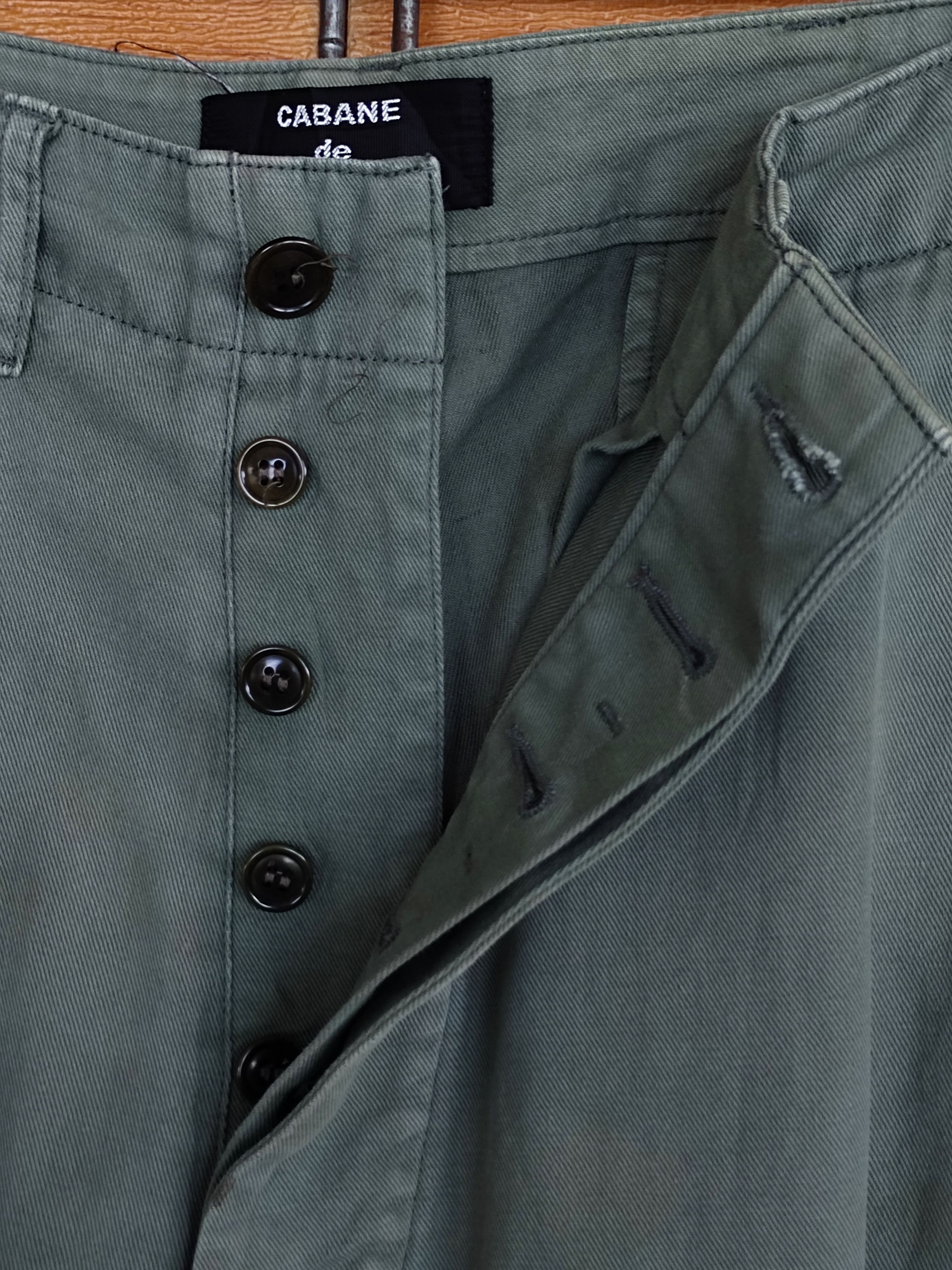 CABANE de ZUCCa 🇯🇵 SS2012 Cabane De Zucca Type Zu-21 Cz-22 OG Army Size US 31 - 11 Thumbnail