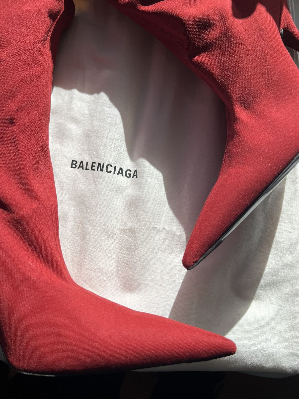 Balenciaga BALENCIAGA RED KNIFE SPANDEX SOCK BOOTS Size US 6.5 / IT 36.5 - 4 Preview