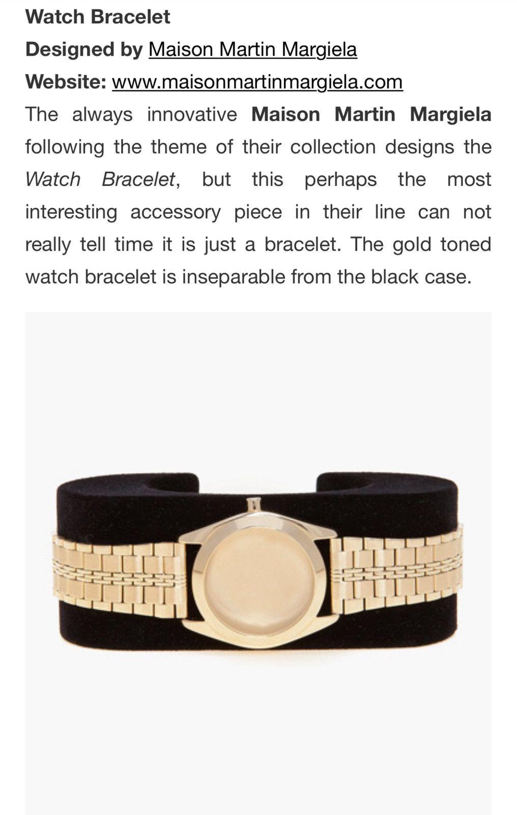 Maison Margiela 🔥 Rare! Maison Margiela FW13 runway watch cuff bracelet Size ONE SIZE - 15 Thumbnail