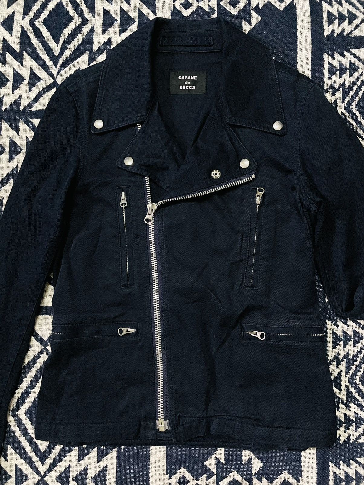 CABANE de ZUCCa 🔥BEST OFFER🔥Vintage Cabane De Zucca Double Collar Jacket Size US S / EU 44-46 / 1 - 6 Thumbnail