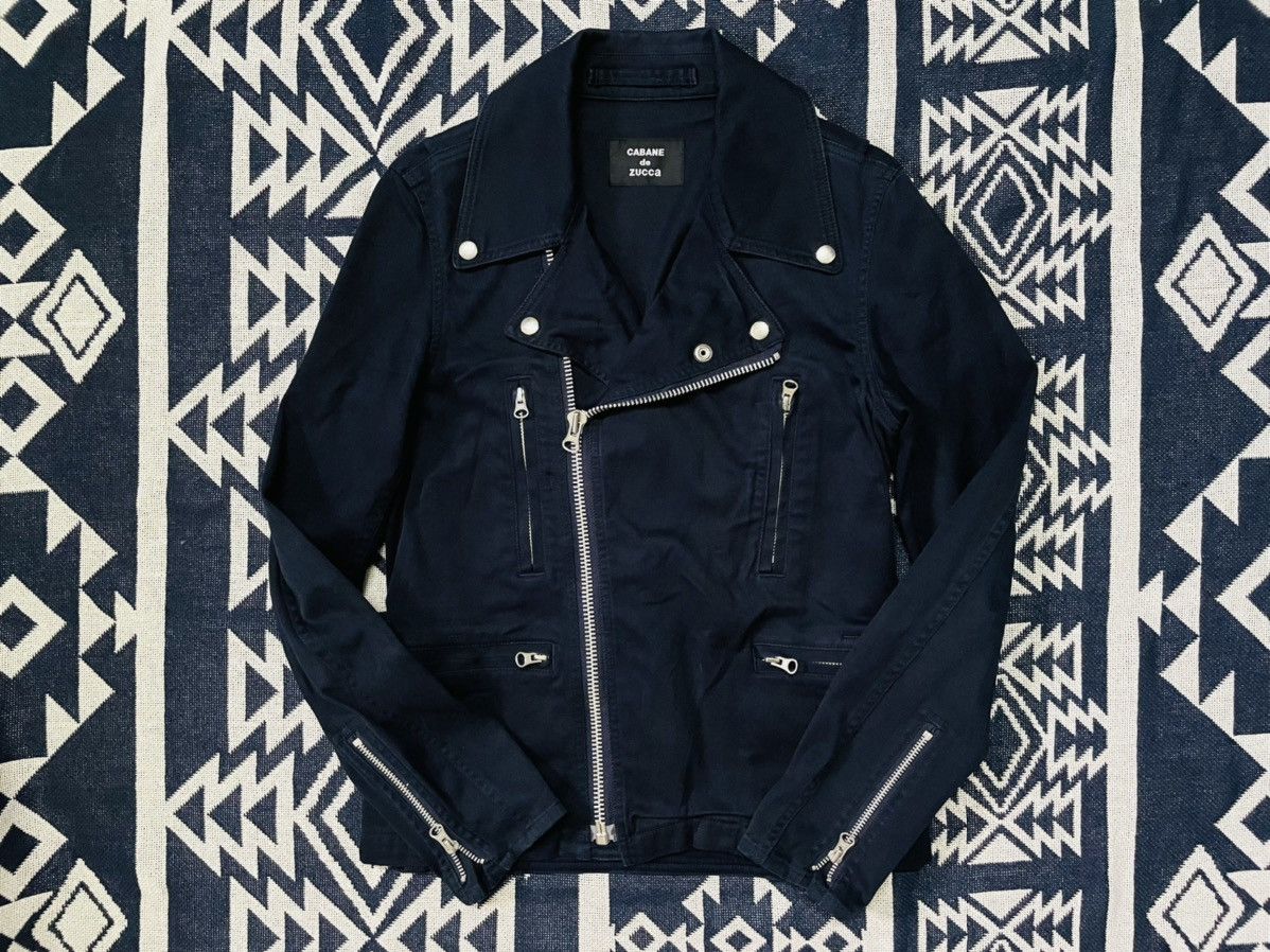 CABANE de ZUCCa 🔥BEST OFFER🔥Vintage Cabane De Zucca Double Collar Jacket Size US S / EU 44-46 / 1 - 2 Thumbnail