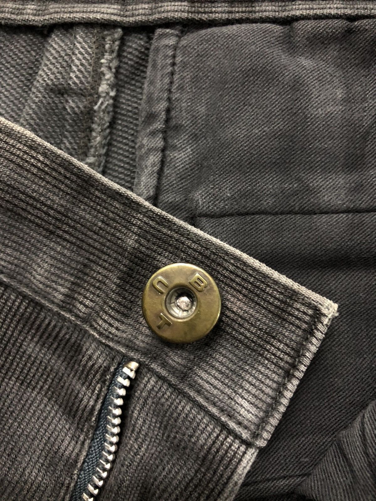 Boycott Late 90's Boycott plaid grey micro-cord denim pants Size US 29 - 14 Thumbnail