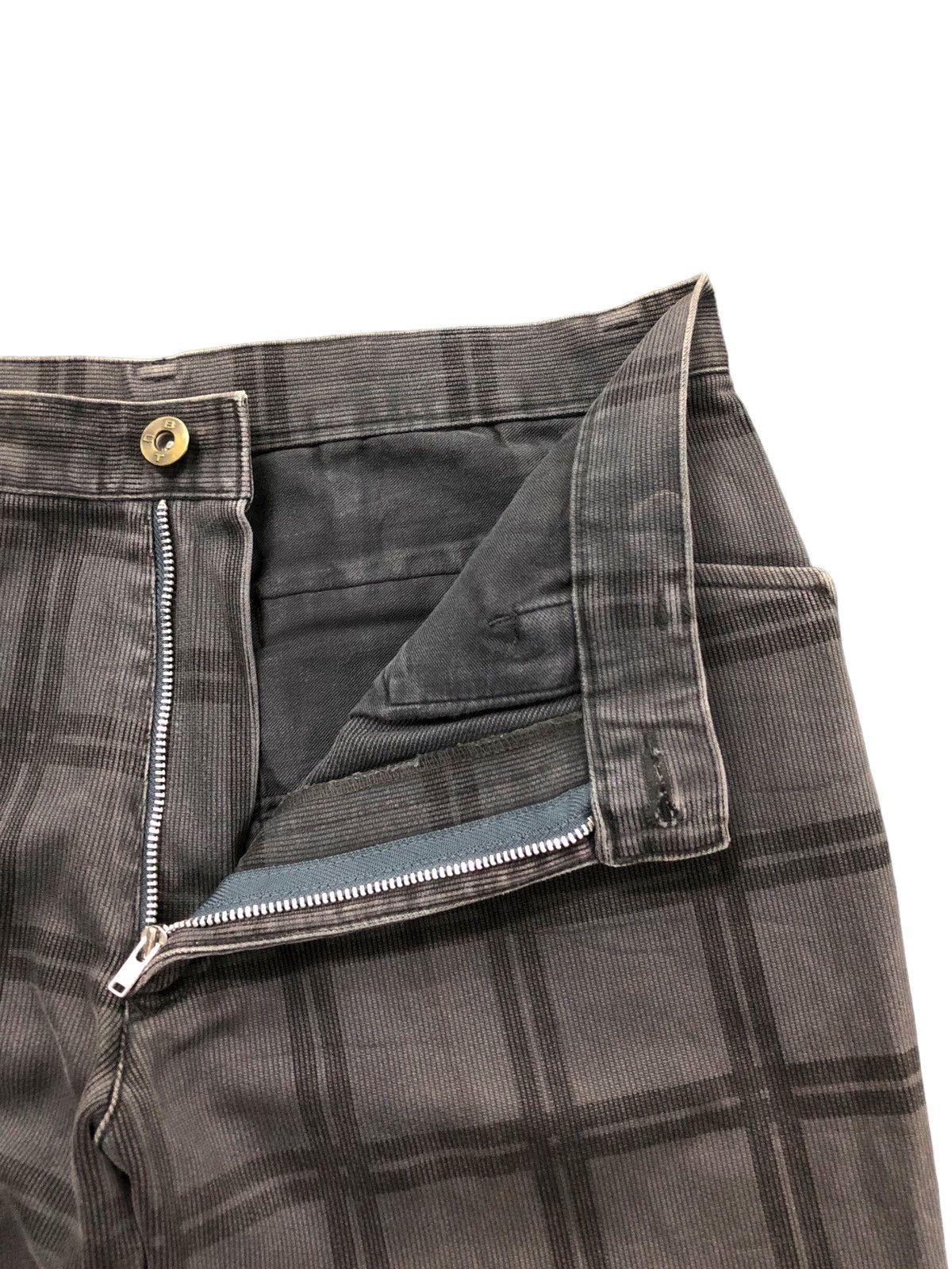 Boycott Late 90's Boycott plaid grey micro-cord denim pants Size US 29 - 5 Thumbnail