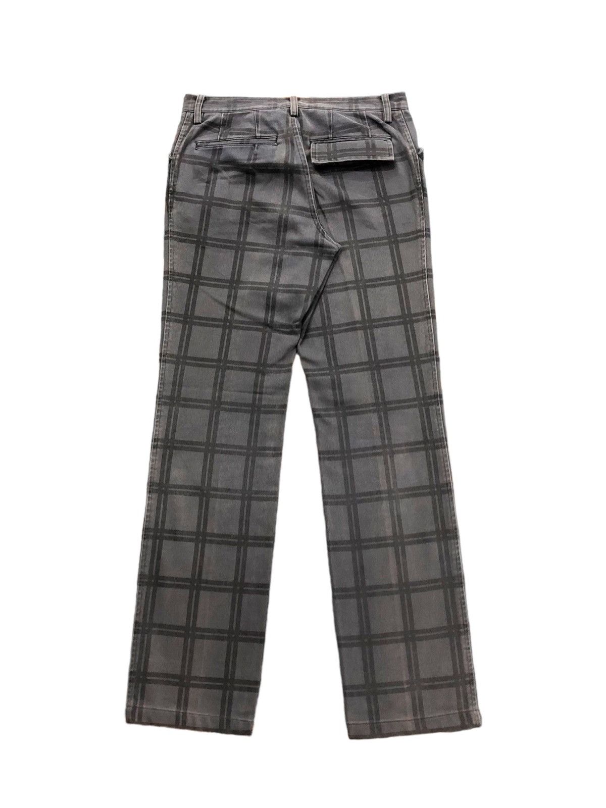 Boycott Late 90's Boycott plaid grey micro-cord denim pants Size US 29 - 6 Thumbnail