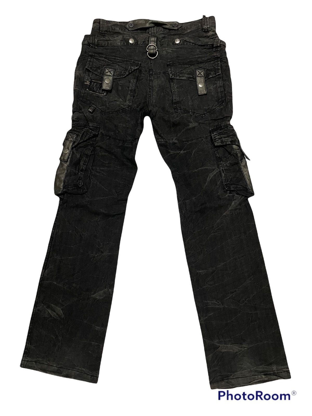 Japanese Brand Japanese Brand Streetwear Double Waist Cargo Pants Size US 29 - 2 Thumbnail