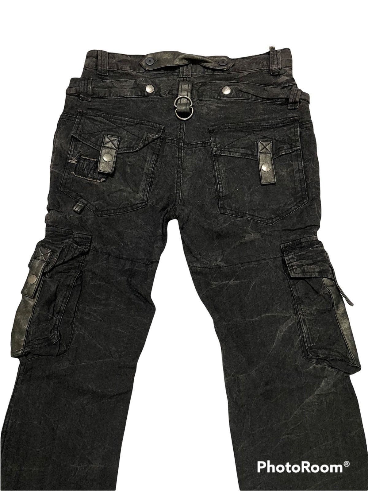 Japanese Brand Japanese Brand Streetwear Double Waist Cargo Pants Size US 29 - 7 Thumbnail