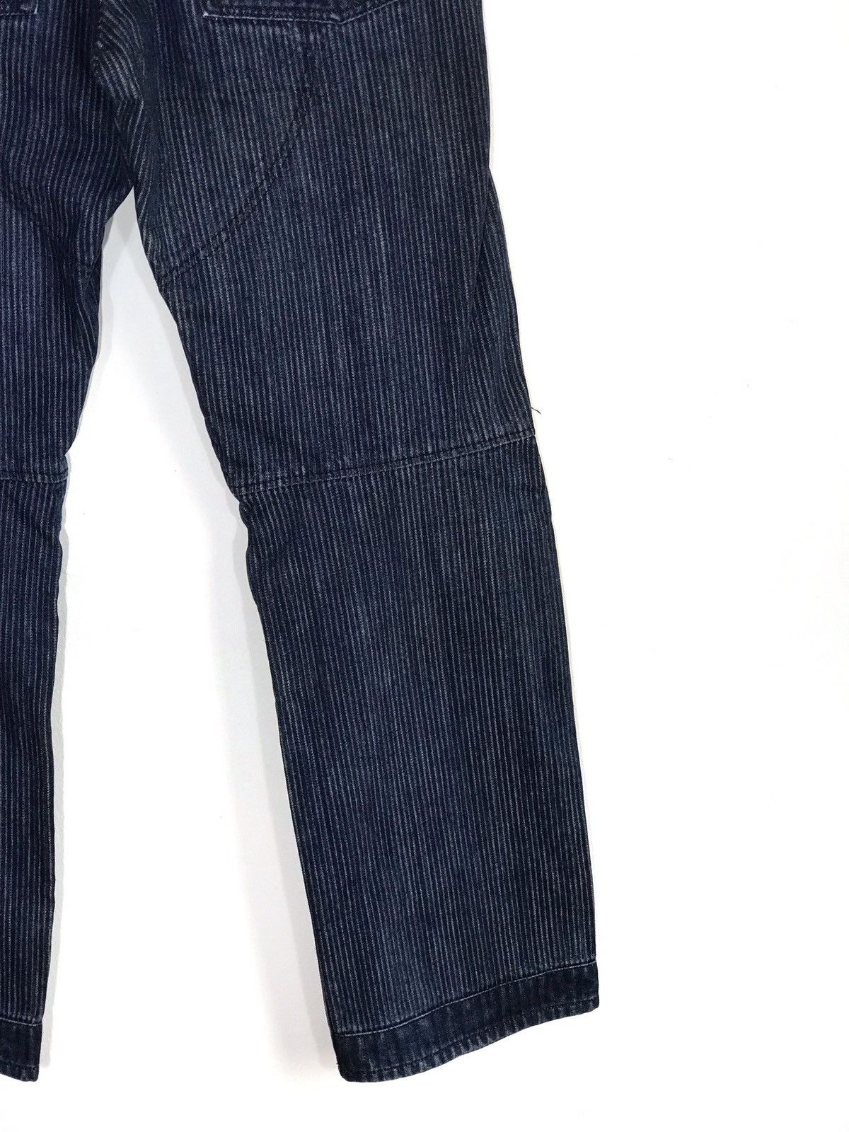 Japanese Brand Japanese Brand On Board Panelled Knee Pin Striped Jeans Size US 30 / EU 46 - 7 Thumbnail