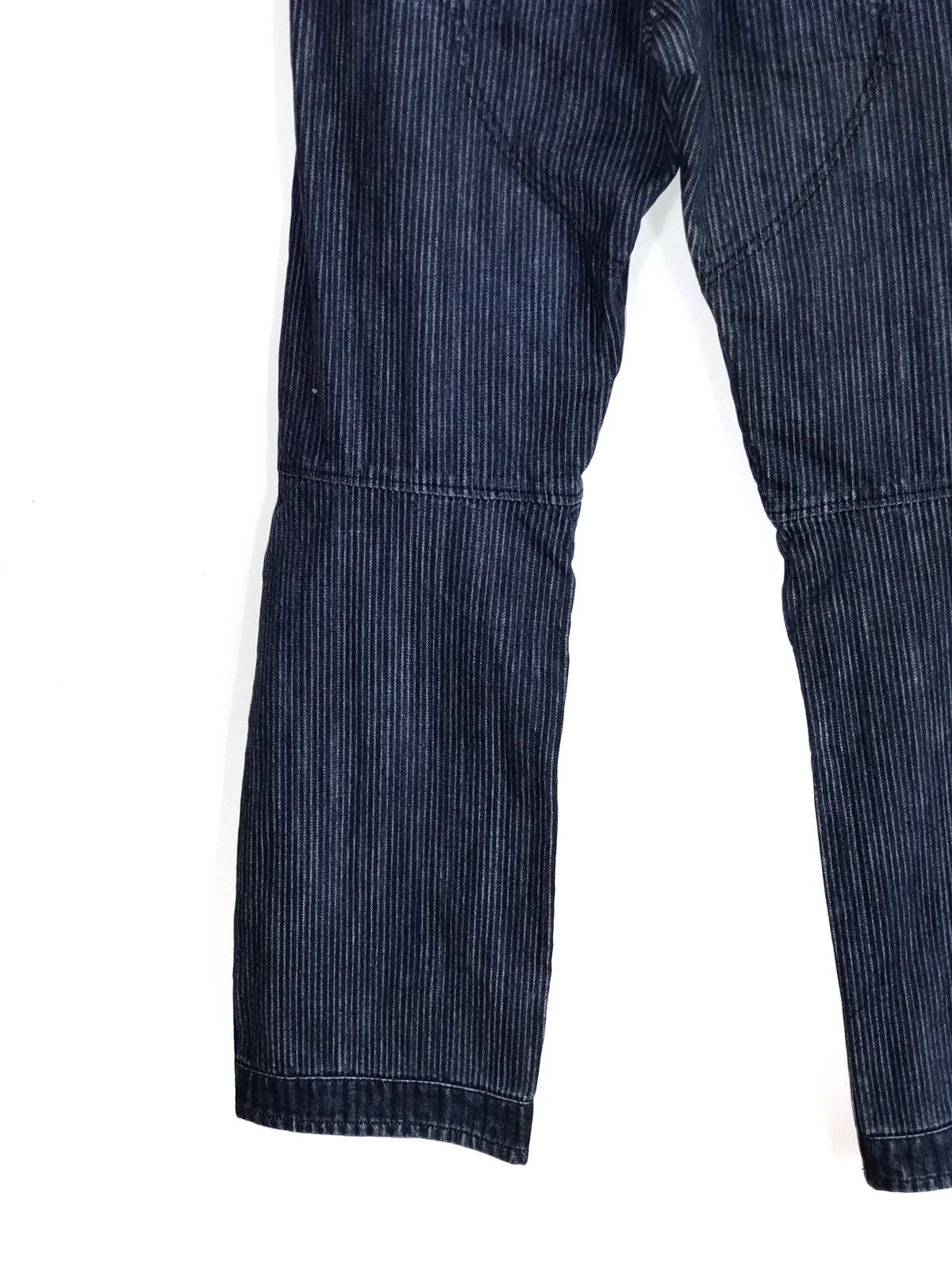 Japanese Brand Japanese Brand On Board Panelled Knee Pin Striped Jeans Size US 30 / EU 46 - 6 Thumbnail