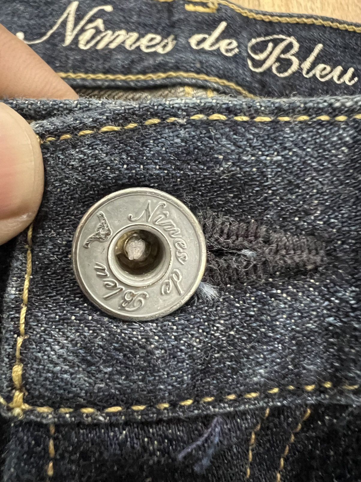Japanese Brand Nimes De Blues Vetements Pour Selvedge Brand Denim Jeans Size US 31 - 5 Thumbnail
