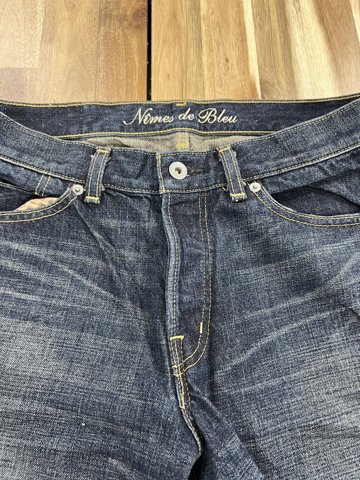 Japanese Brand Nimes De Blues Vetements Pour Selvedge Brand Denim Jeans Size US 31 - 6 Thumbnail