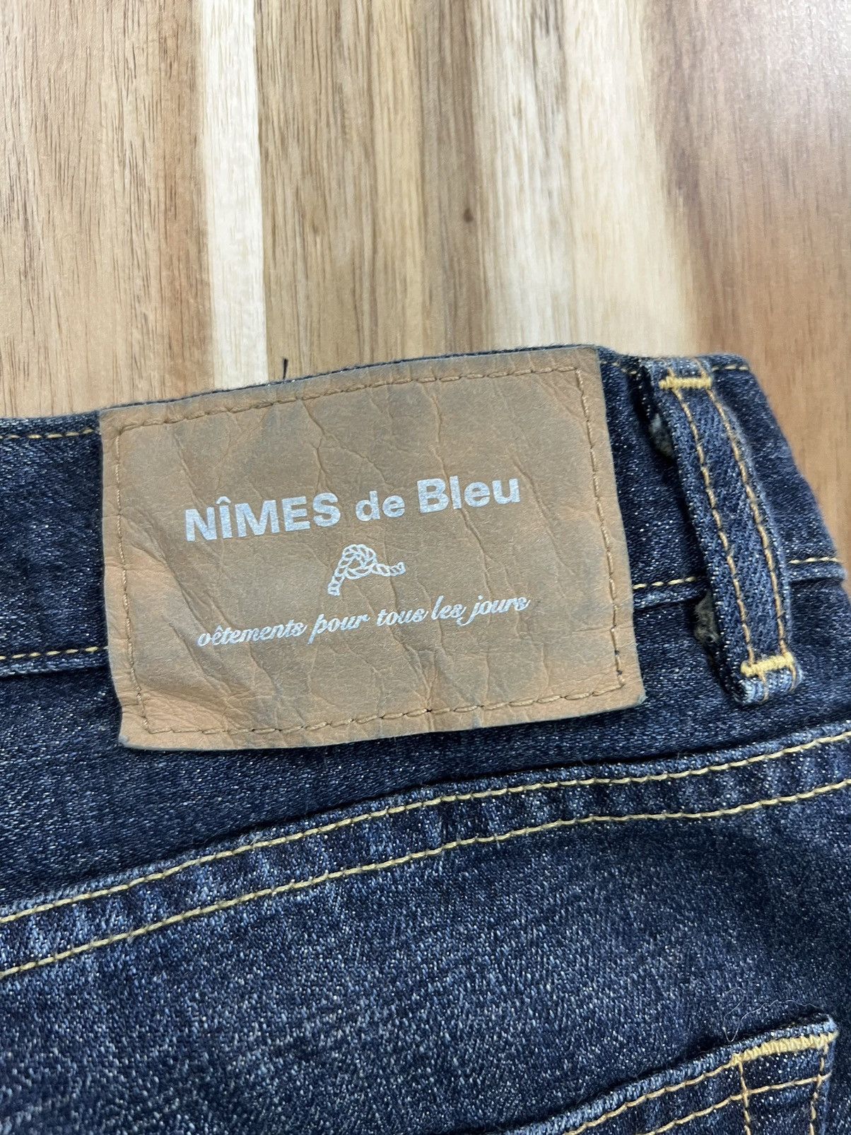 Japanese Brand Nimes De Blues Vetements Pour Selvedge Brand Denim Jeans Size US 31 - 9 Thumbnail
