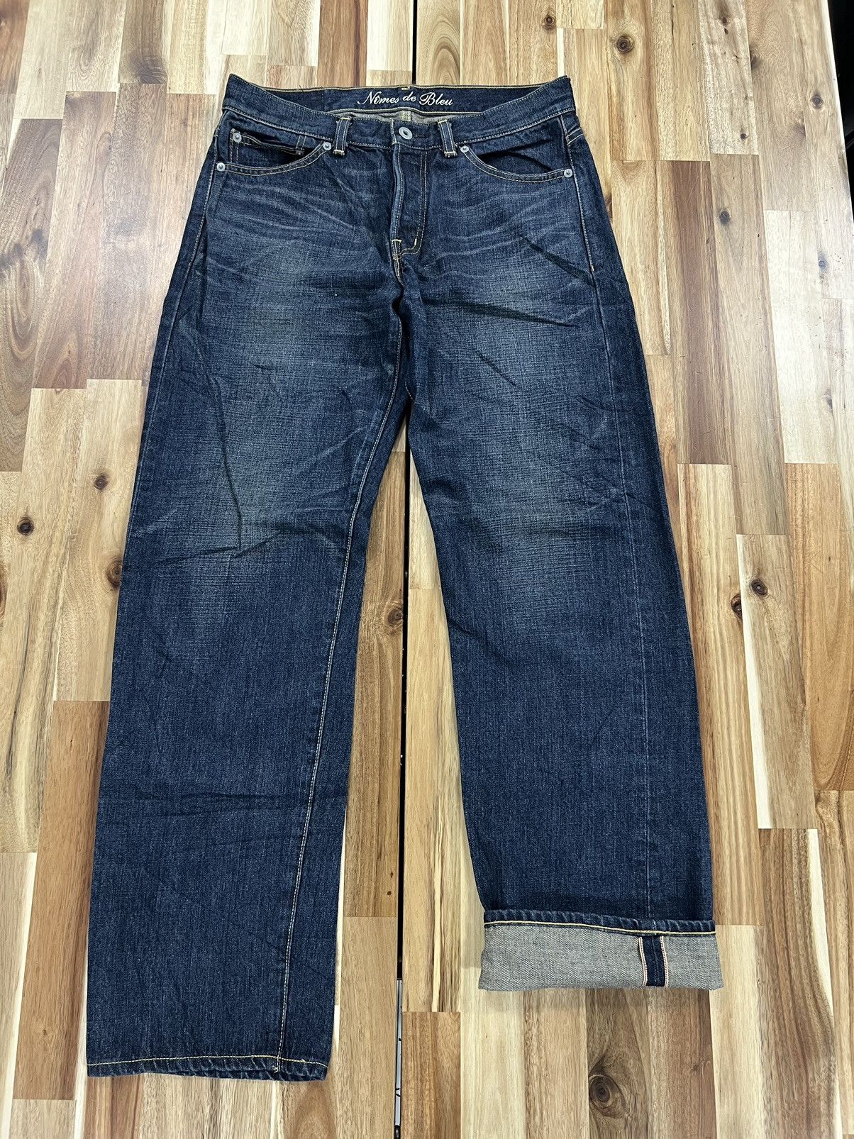 Japanese Brand Nimes De Blues Vetements Pour Selvedge Brand Denim Jeans Size US 31 - 1 Thumbnail