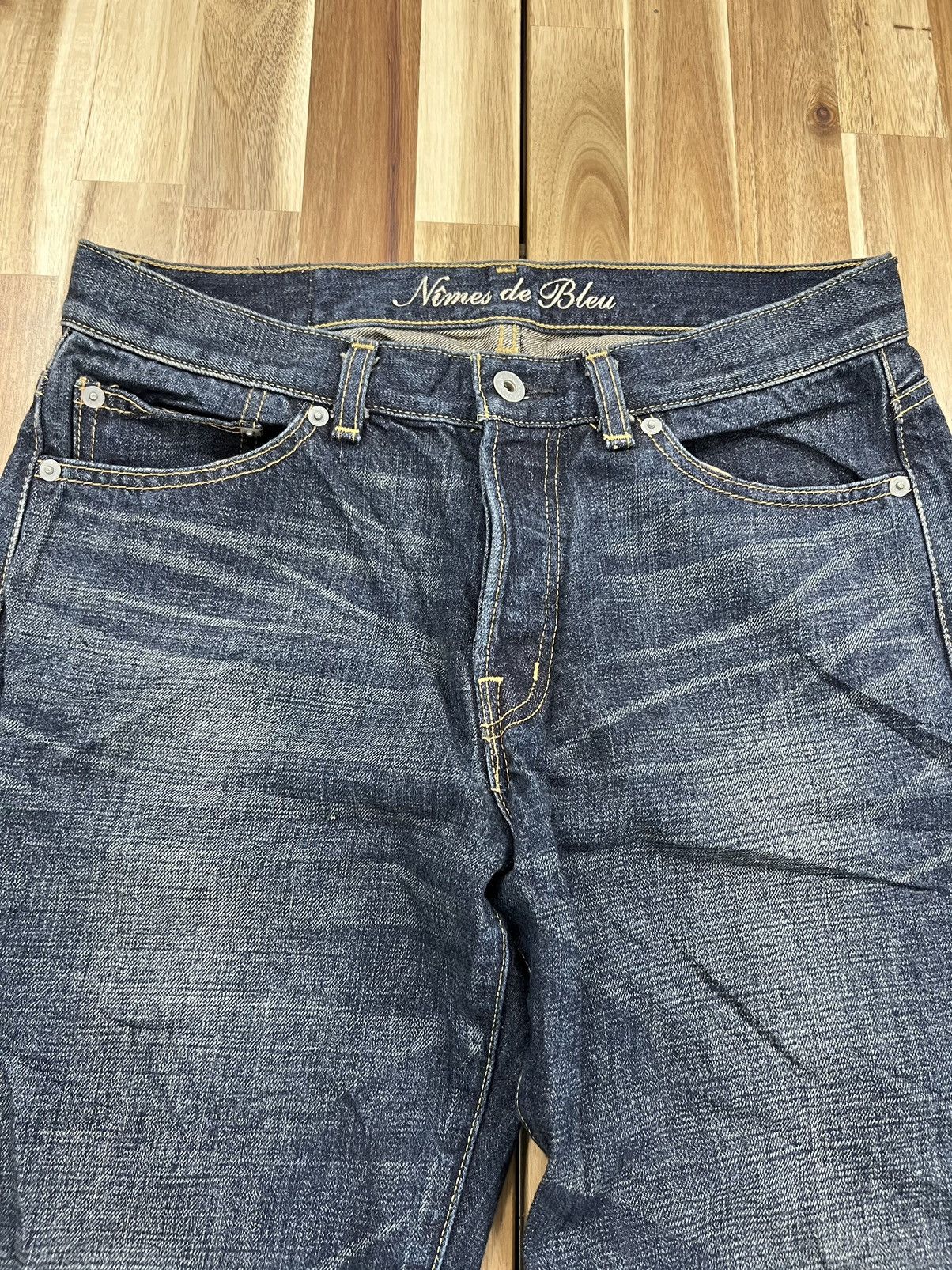 Japanese Brand Nimes De Blues Vetements Pour Selvedge Brand Denim Jeans Size US 31 - 4 Thumbnail