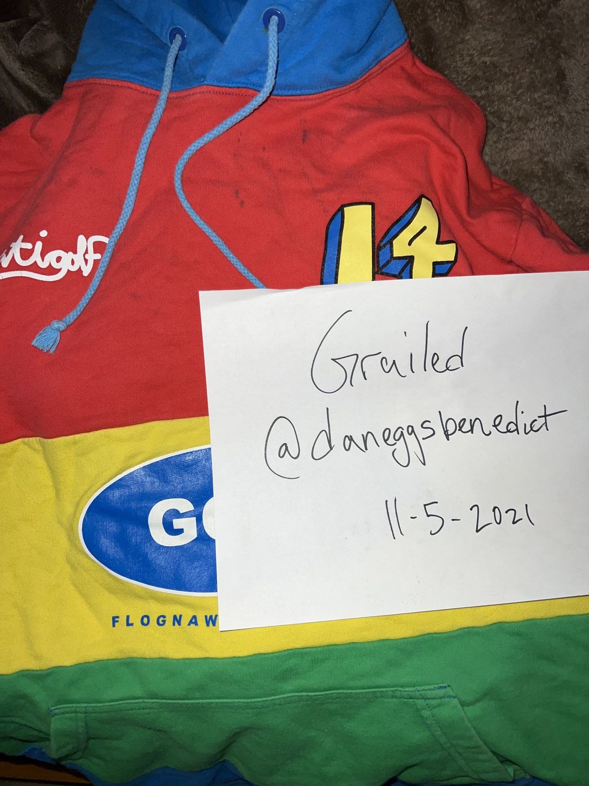 Golf Wang Golf Wang Anti Golf Racing Hoodie Red Yellow Green Blue Size US M / EU 48-50 / 2 - 8 Thumbnail