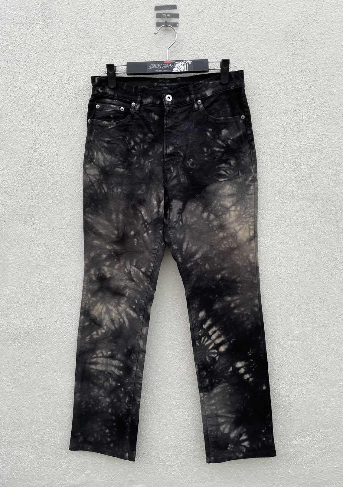 image of Spellbound Acid Wash Jeans Made In Japan in Black, Men's (Size 29)