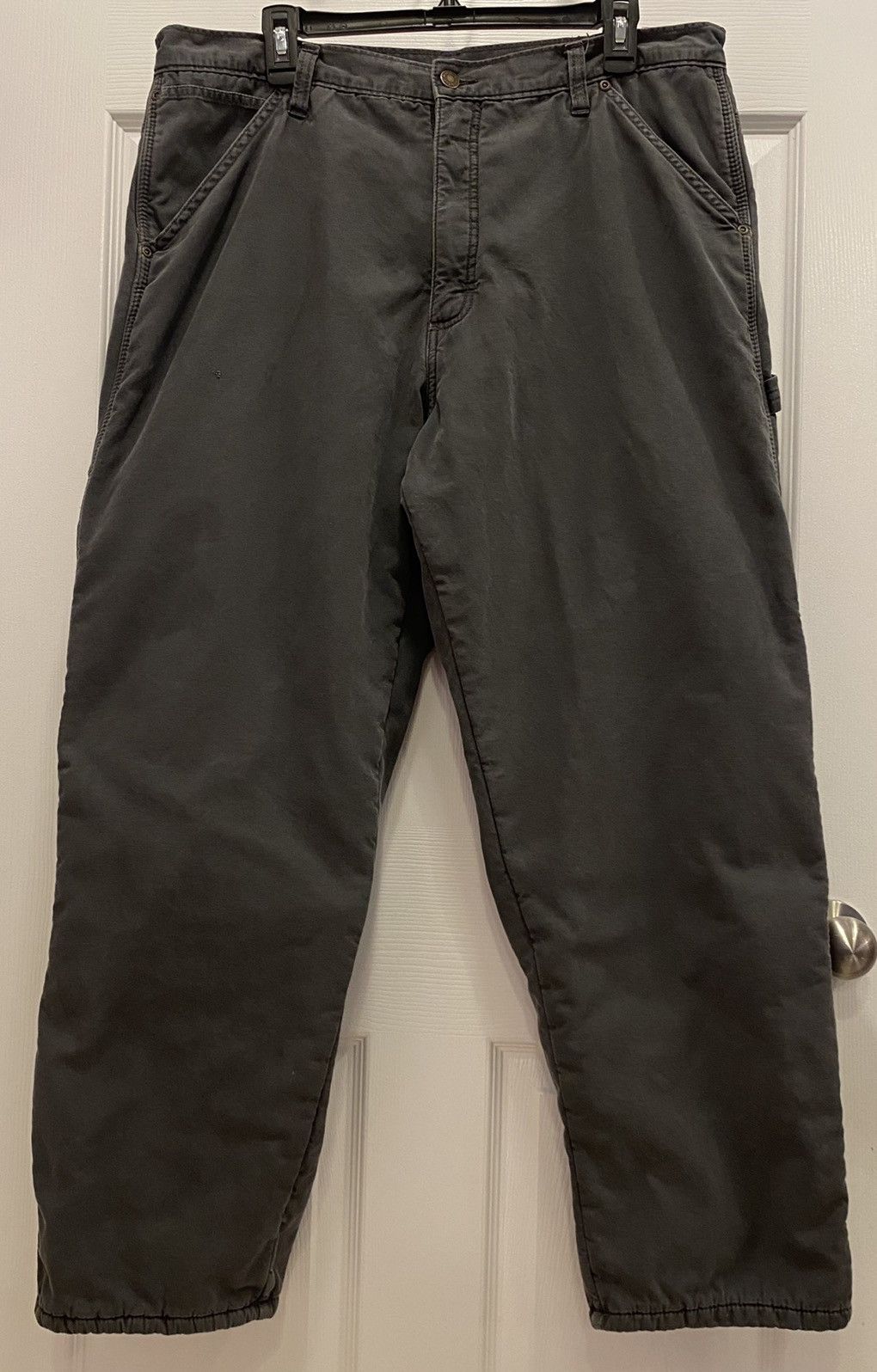 Wrangler Wrangler Mens Grey Work Pants /w Fleece Interior Size US 36 / EU 52 - 4 Thumbnail