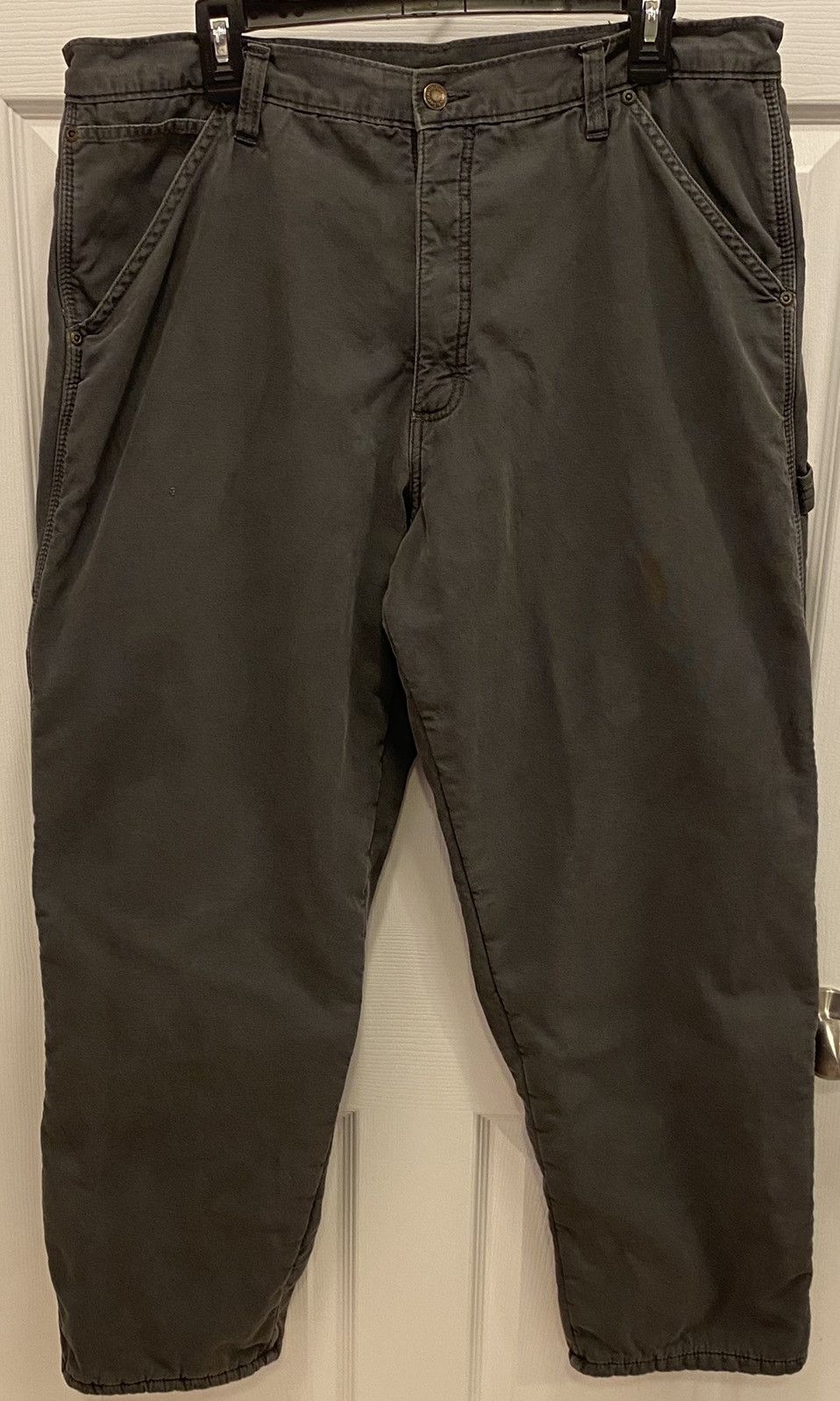 Wrangler Wrangler Mens Grey Work Pants /w Fleece Interior Size US 36 / EU 52 - 1 Thumbnail