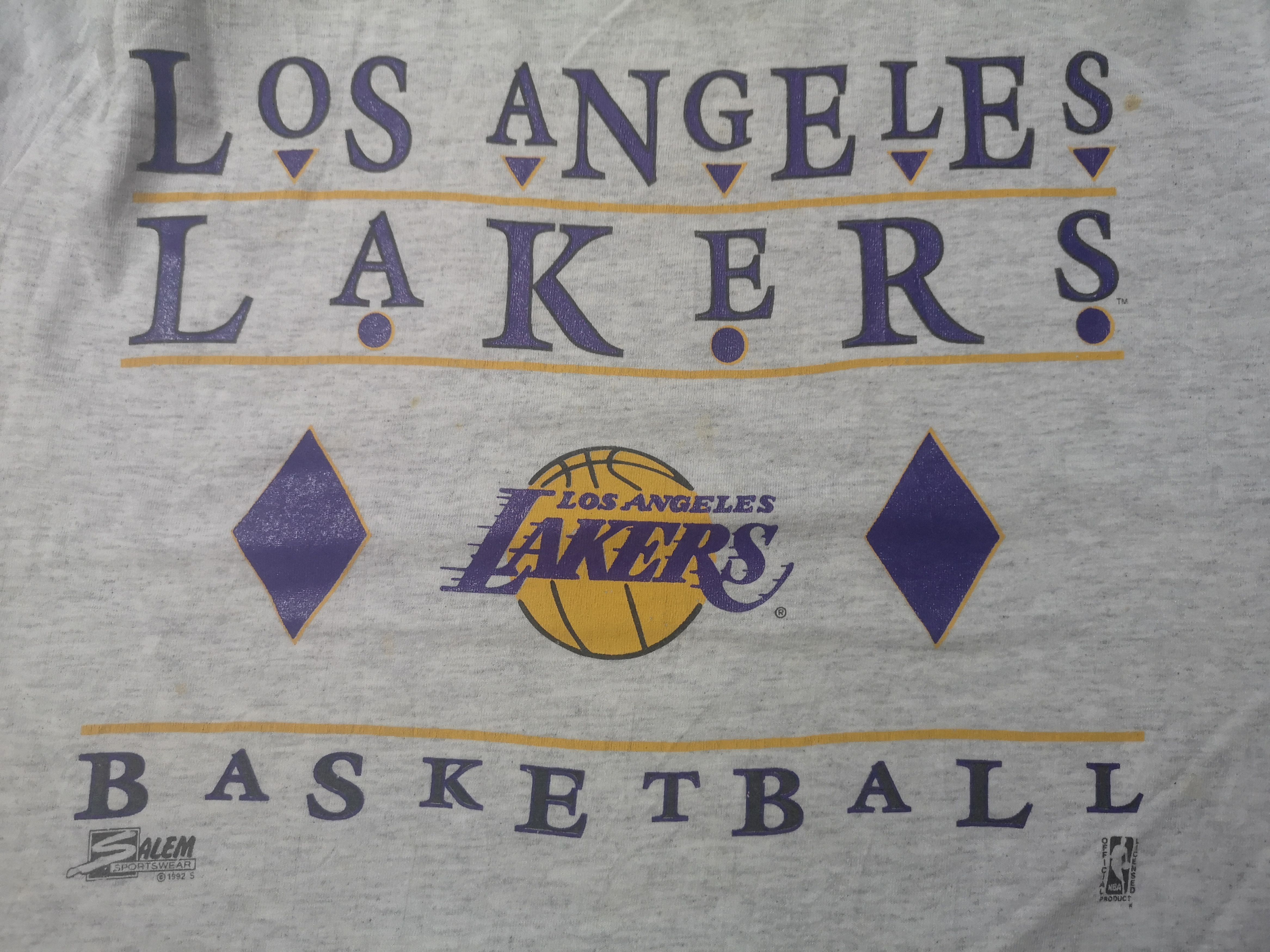 NBA × Salem Sportswear × Vintage Vintage Lakers Basketball Size US M / EU 48-50 / 2 - 10 Thumbnail
