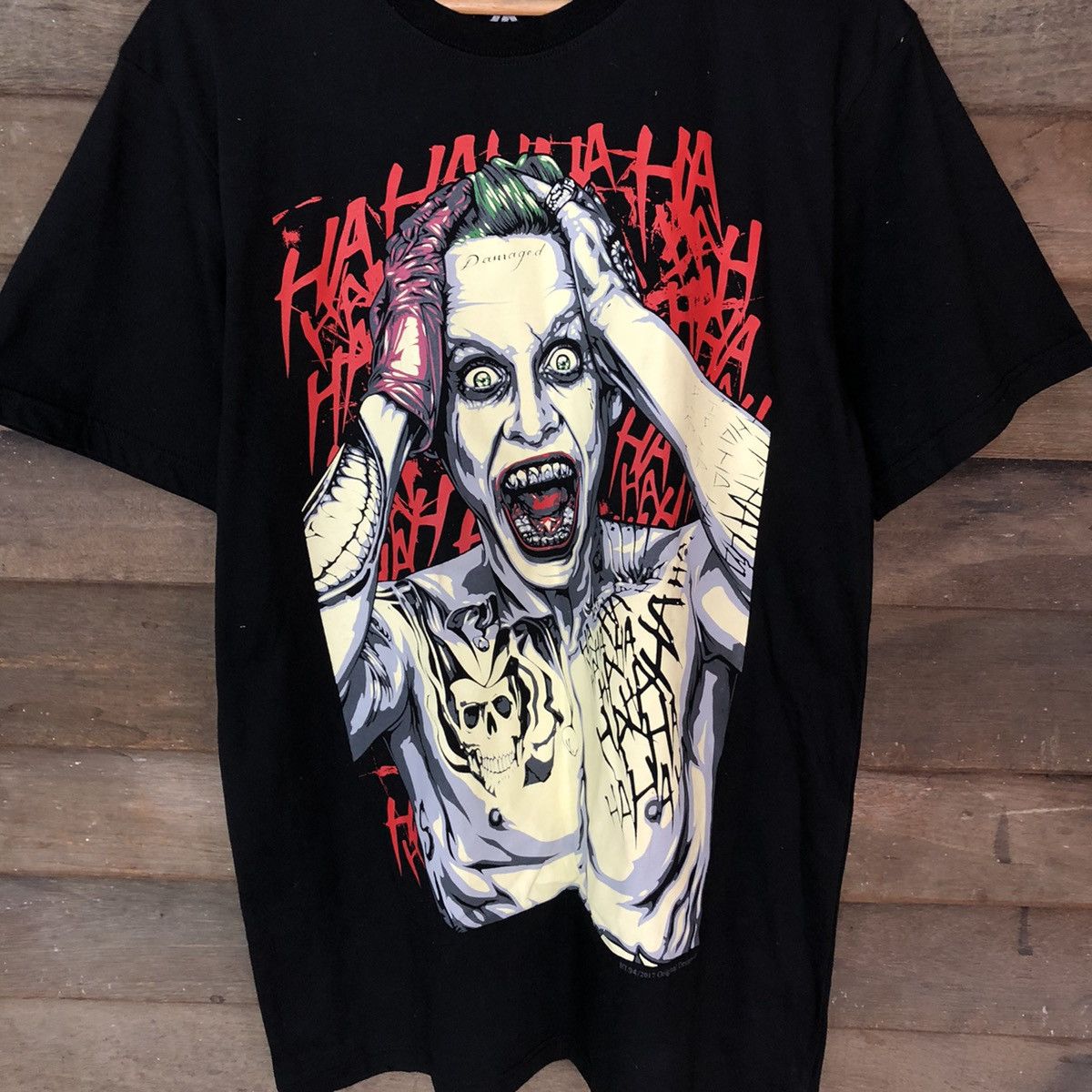DC Comics Joker big print batman movie Black T-Shirt #3164 Size US XL / EU 56 / 4 - 2 Thumbnail