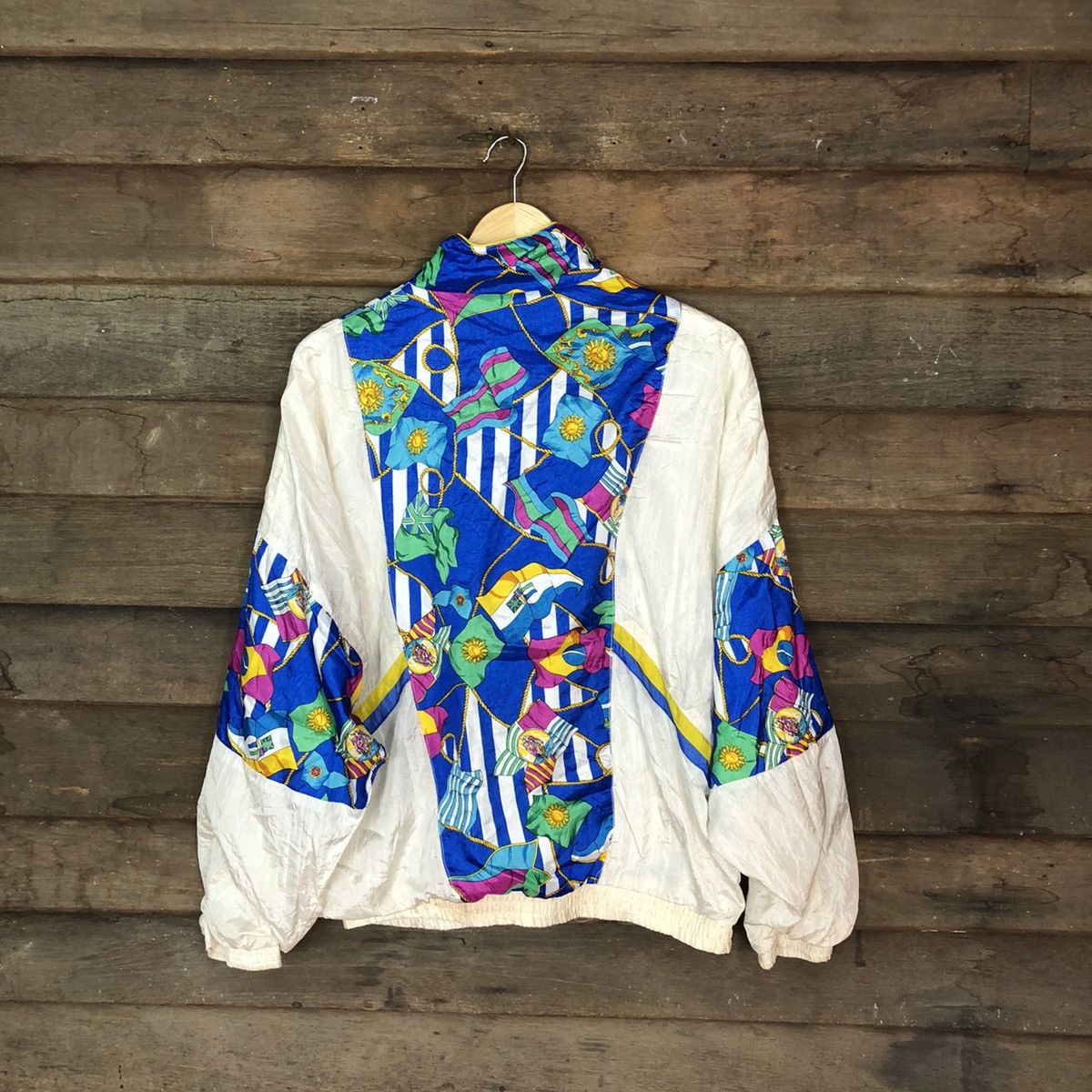 Vintage The La Costa Spa art White Jacket windbreaker #4015 Size US XL / EU 56 / 4 - 8 Thumbnail