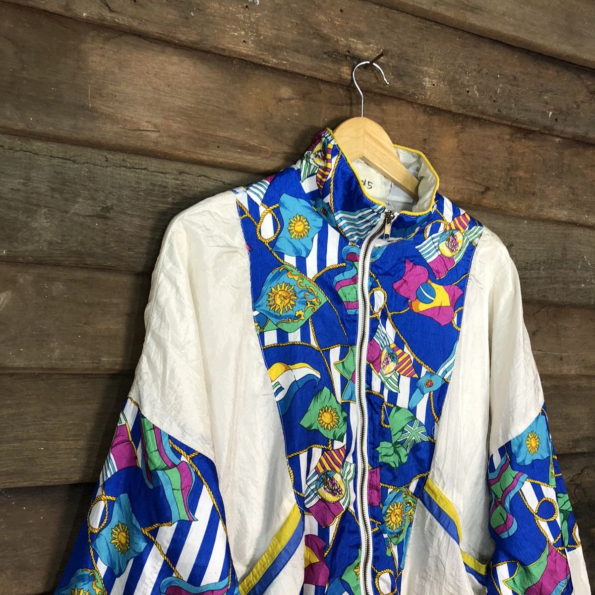 Vintage The La Costa Spa art White Jacket windbreaker #4015 Size US XL / EU 56 / 4 - 6 Thumbnail