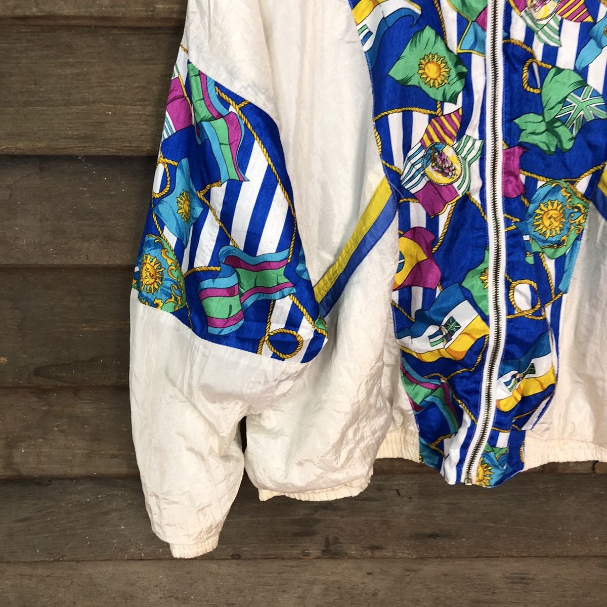 Vintage The La Costa Spa art White Jacket windbreaker #4015 Size US XL / EU 56 / 4 - 4 Thumbnail