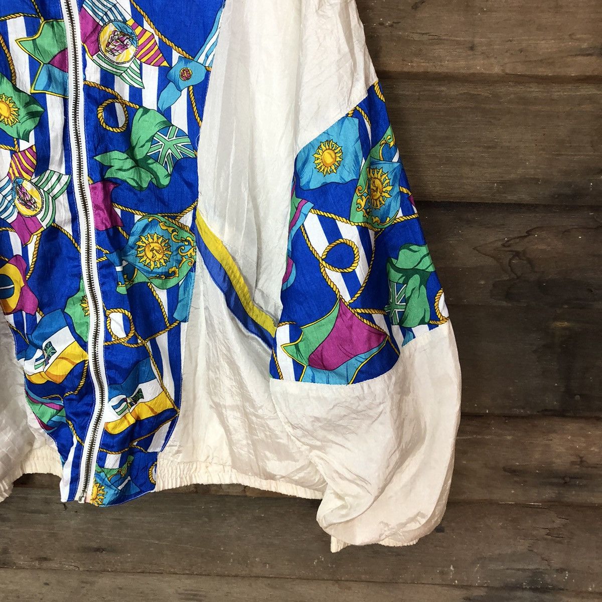Vintage The La Costa Spa art White Jacket windbreaker #4015 Size US XL / EU 56 / 4 - 5 Thumbnail
