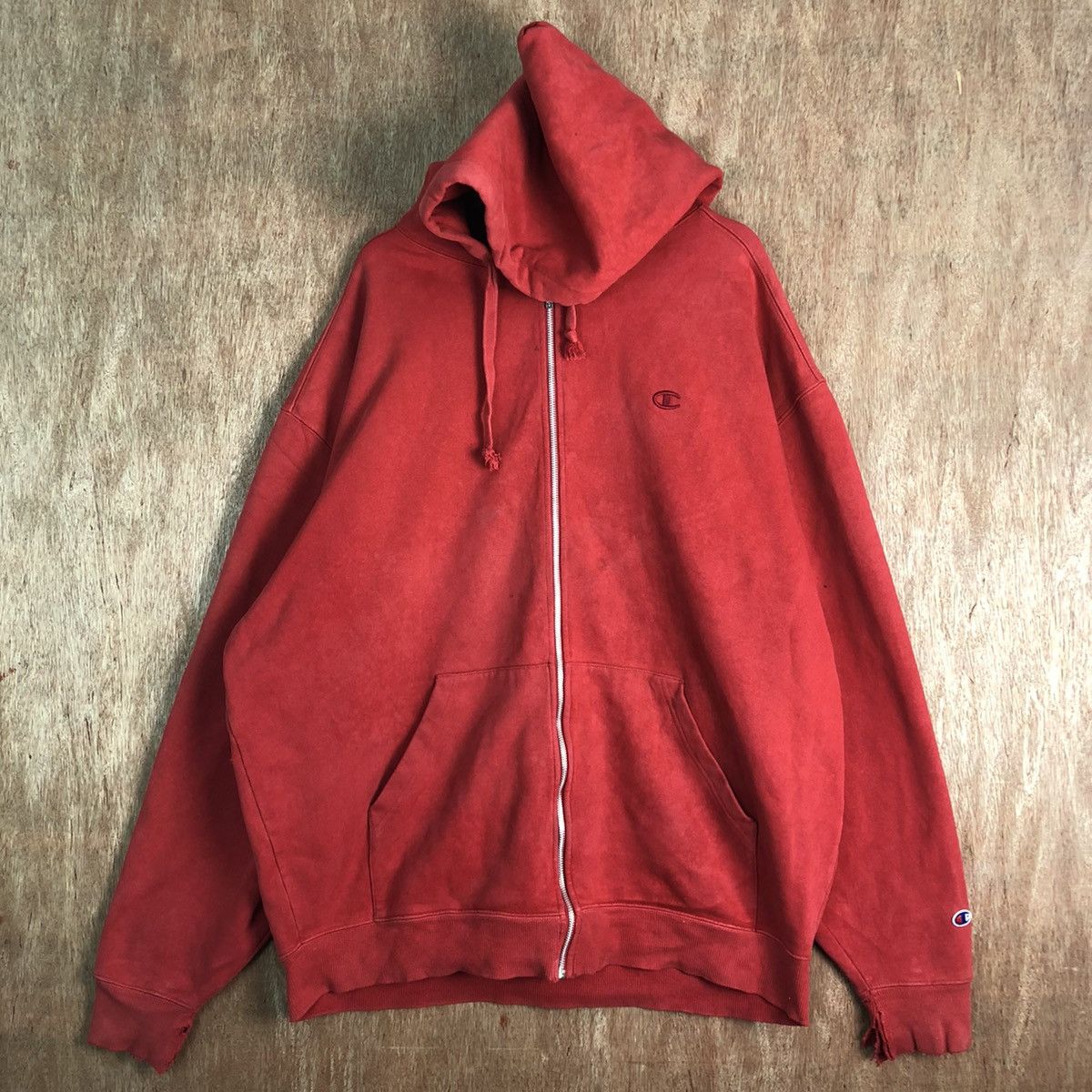 Champion DL XXXL Champion vintage Oversize Red Hoodies sweater #c169 Size US XXL / EU 58 / 5 - 3 Thumbnail