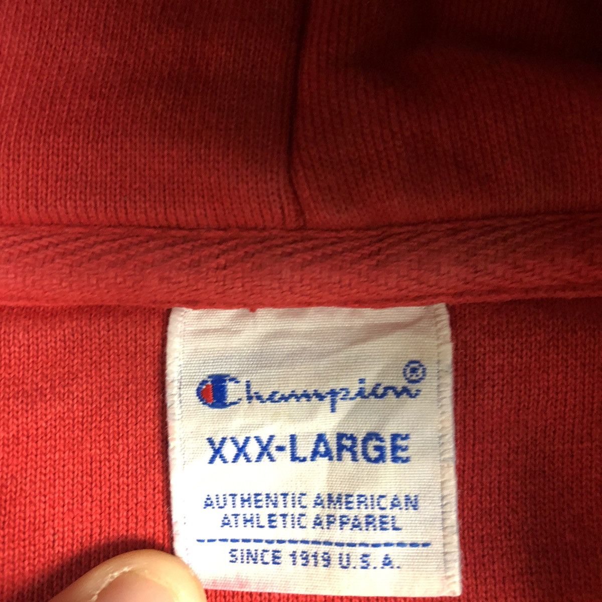 Champion DL XXXL Champion vintage Oversize Red Hoodies sweater #c169 Size US XXL / EU 58 / 5 - 13 Thumbnail