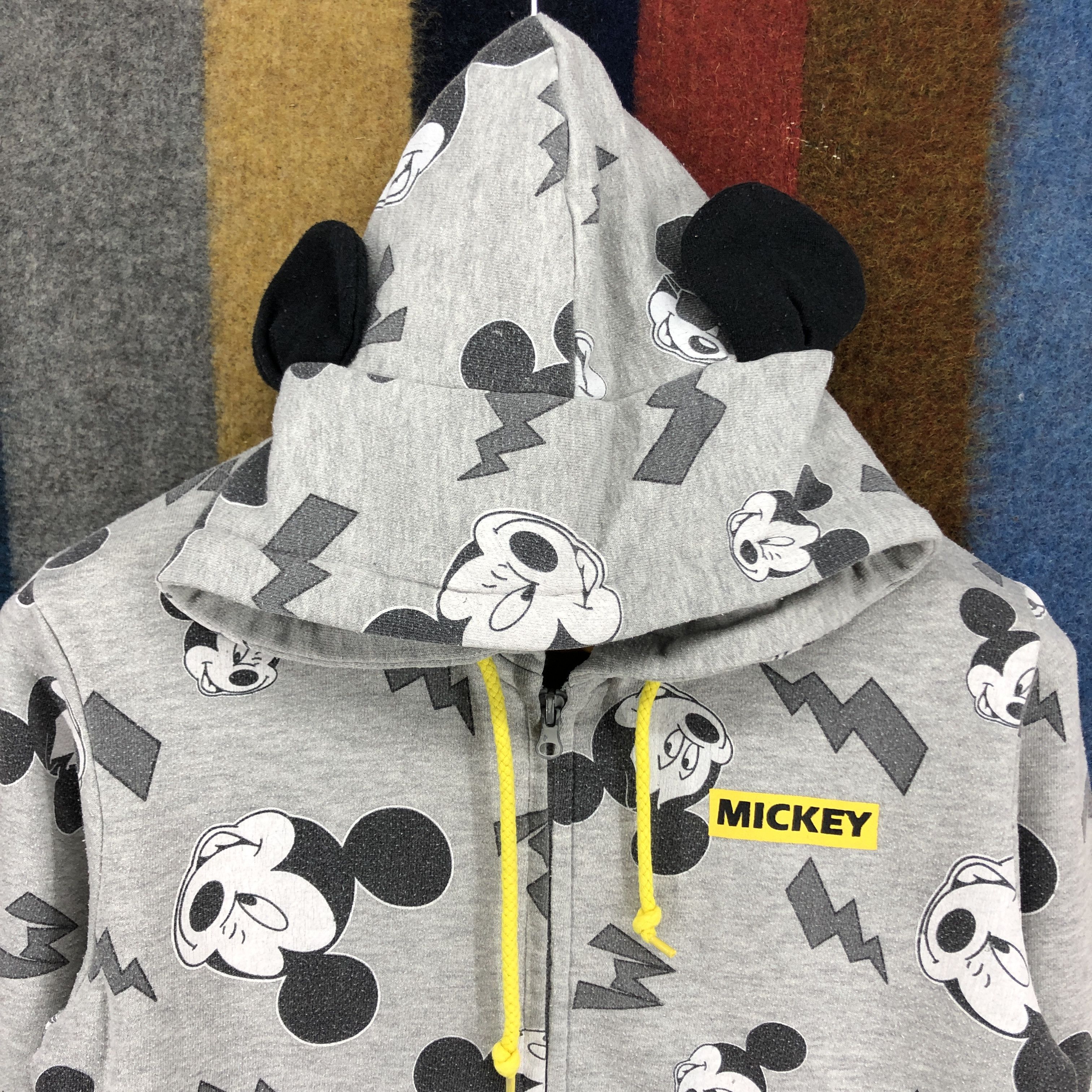 Disney MICKEY MOUSE Women Ear Hoodie #2682-78 Size S / US 4 / IT 40 - 2 Thumbnail