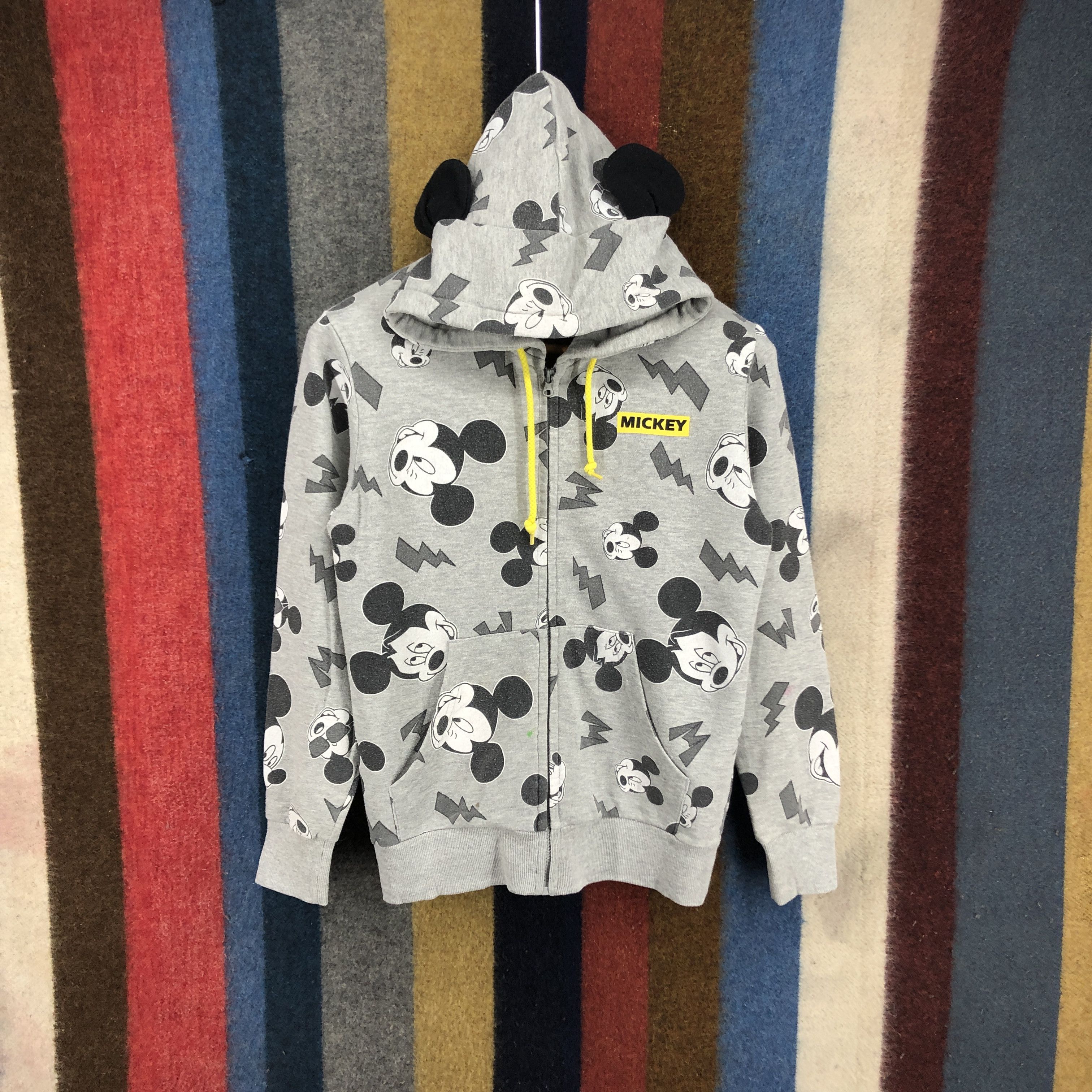 Disney MICKEY MOUSE Women Ear Hoodie #2682-78 Size S / US 4 / IT 40 - 1 Thumbnail