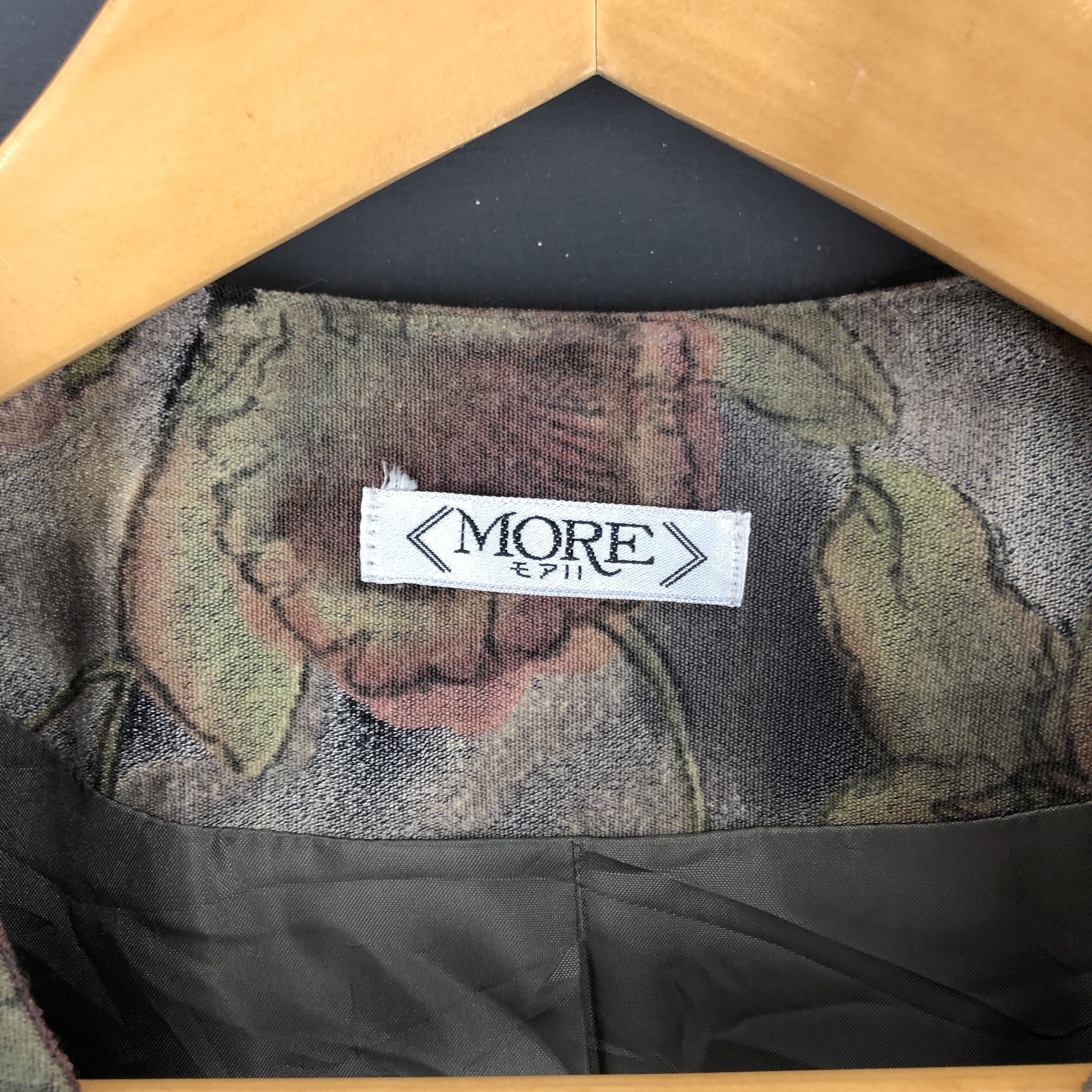 Japanese Brand MORE Women Casual Jacket #2107-72 Size S / US 4 / IT 40 - 3 Thumbnail
