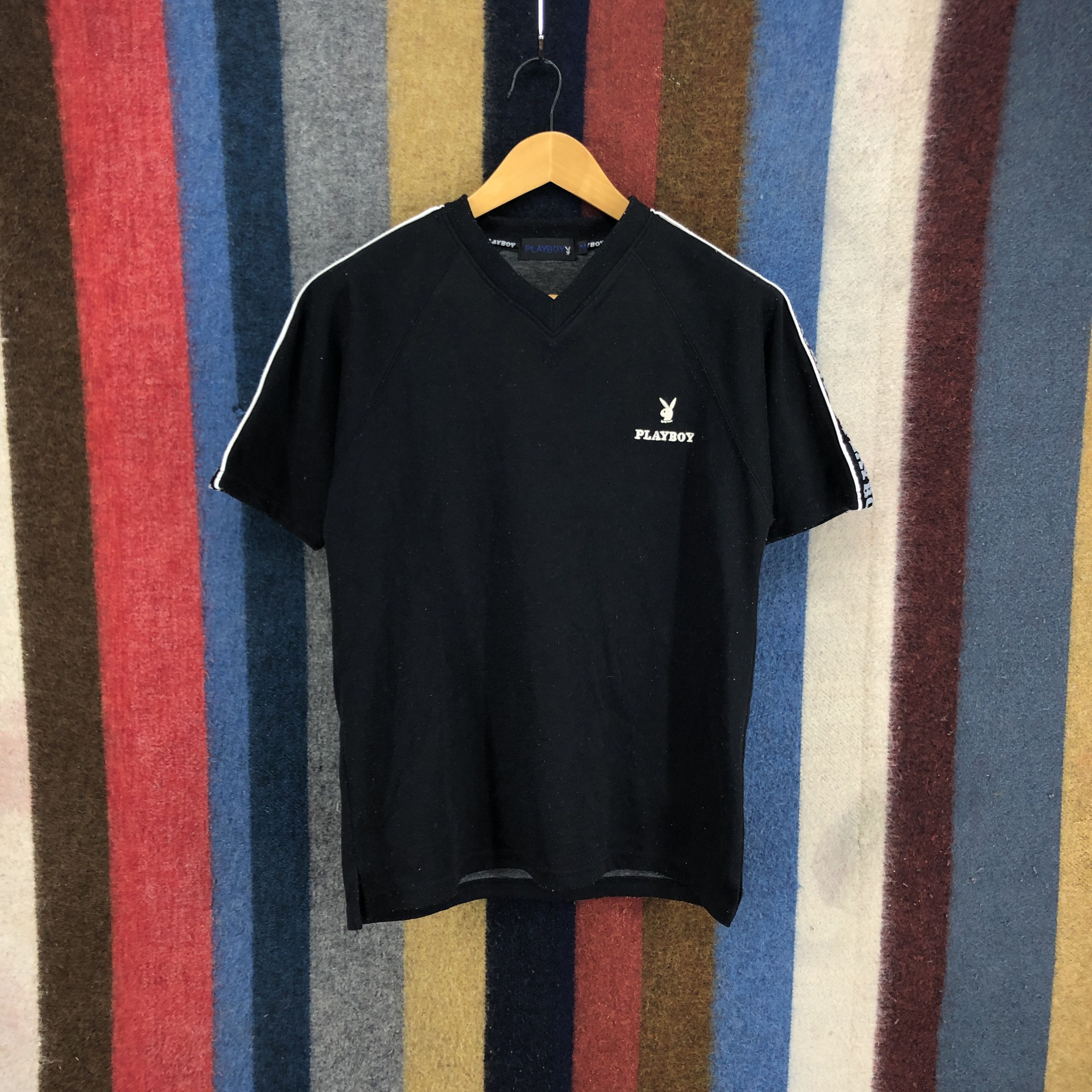 Playboy PLAYBOY Short Sleeve Sweatshirt Side Tape #0268/L Size US S / EU 44-46 / 1 - 3 Thumbnail